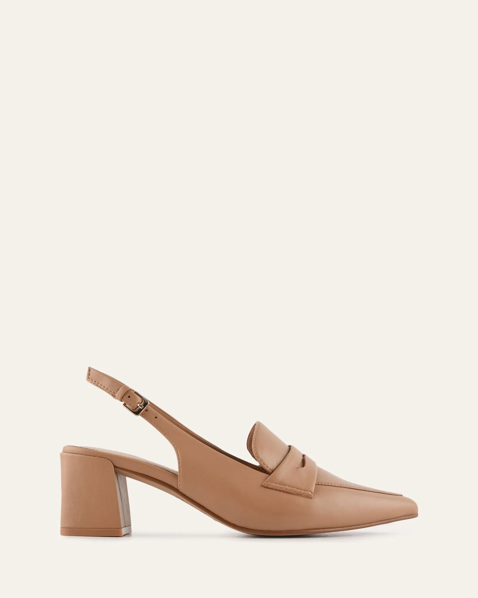 CARLTON LOW HEELS TAN LEATHER sold by Jo Mercer