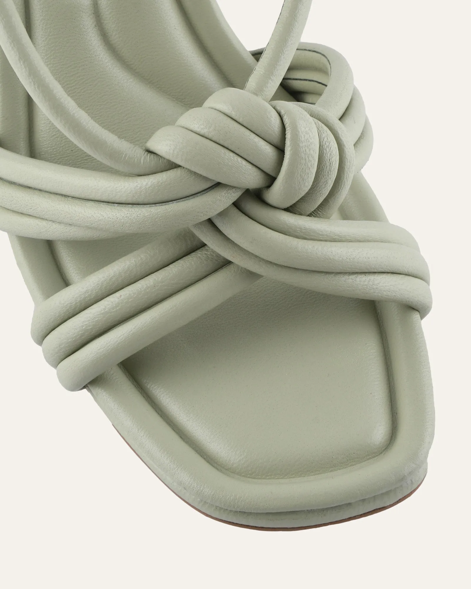 XANTHE HIGH HEEL SANDALS LIGHT SAGE LEATHER sold by Jo Mercer product image thumbnail 3