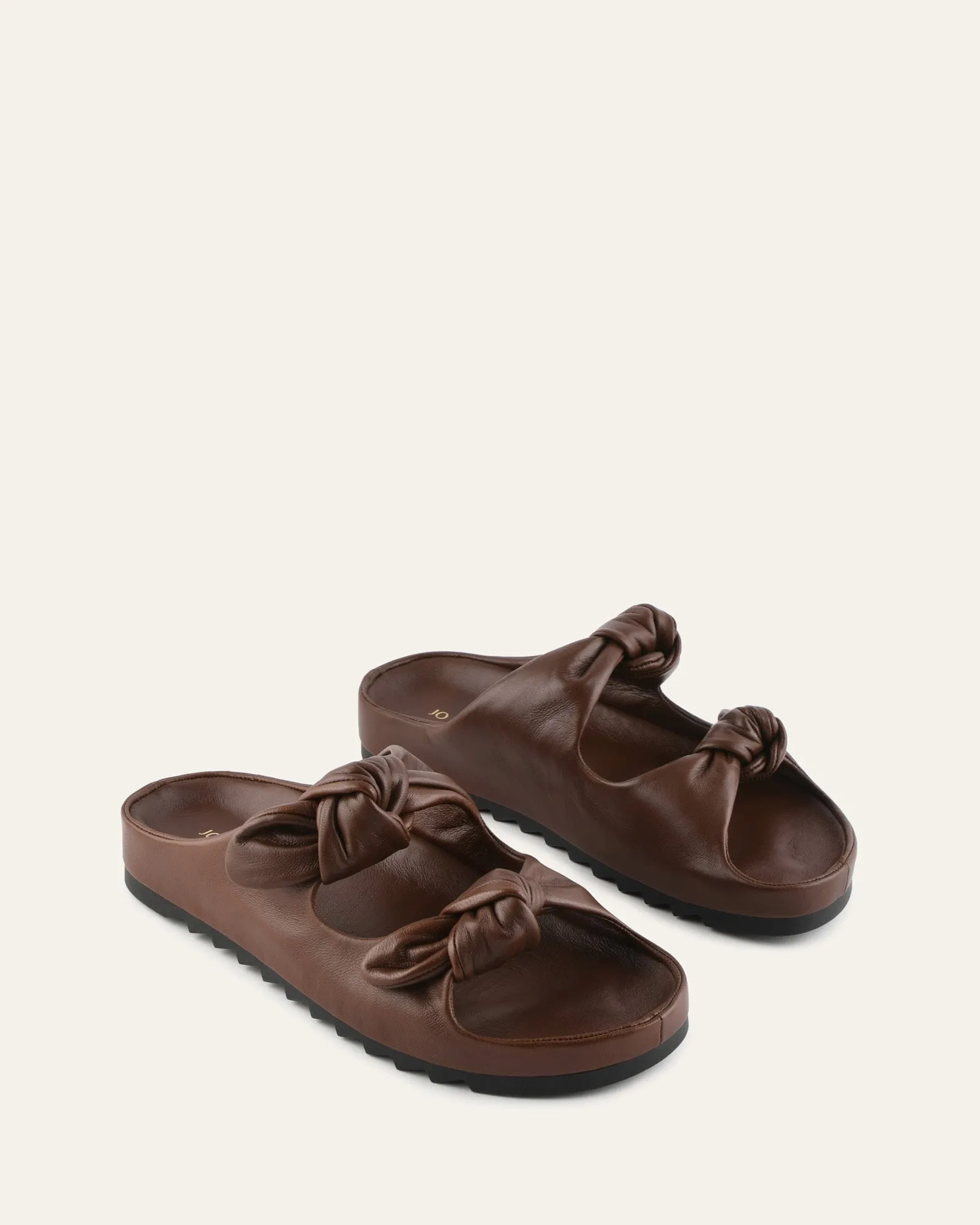 BLOSSOM FLAT SANDALS PECAN LEATHER sold by Jo Mercer product image thumbnail 2