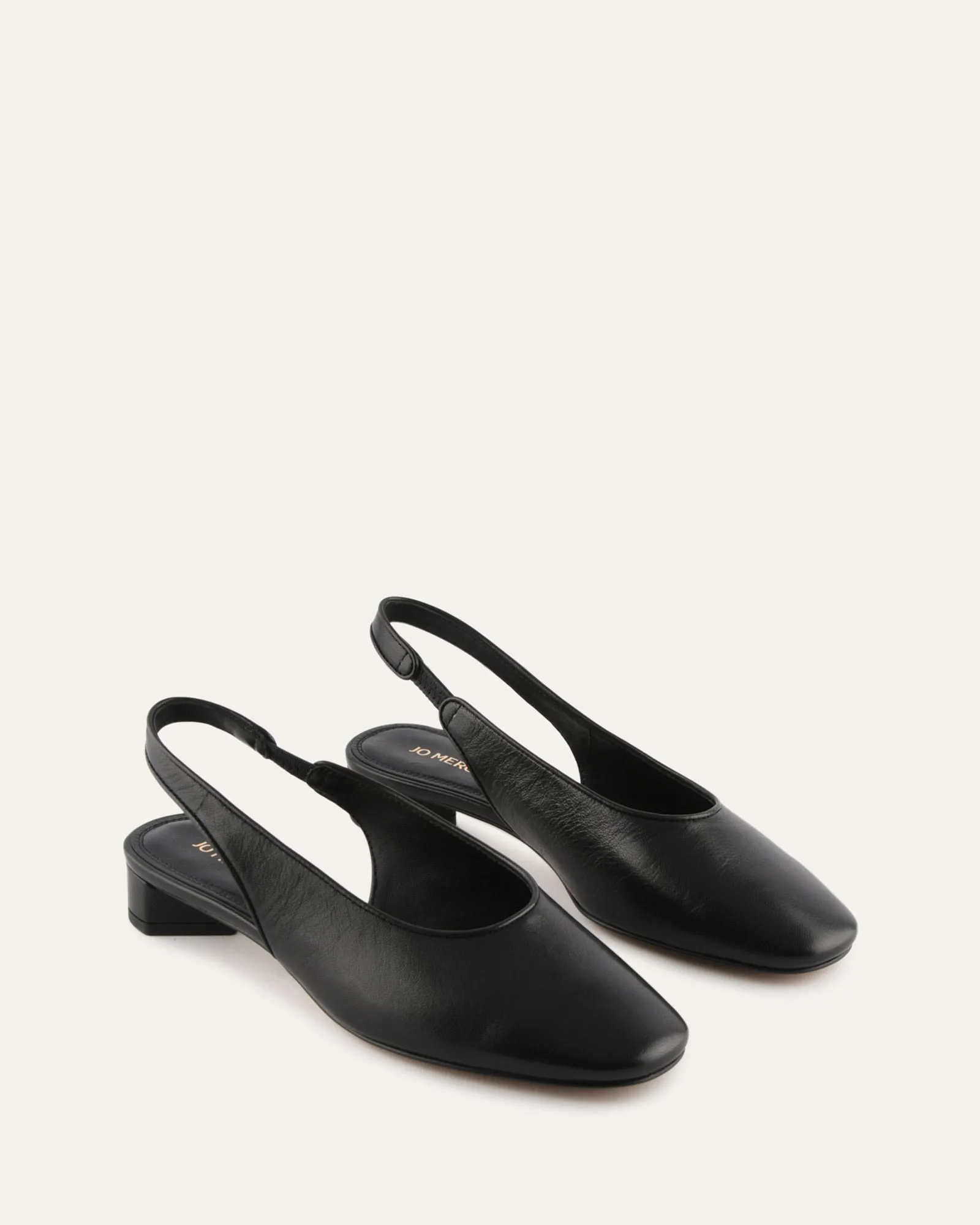 ORBIT LOW HEELS BLACK LEATHER sold by Jo Mercer product image thumbnail 3