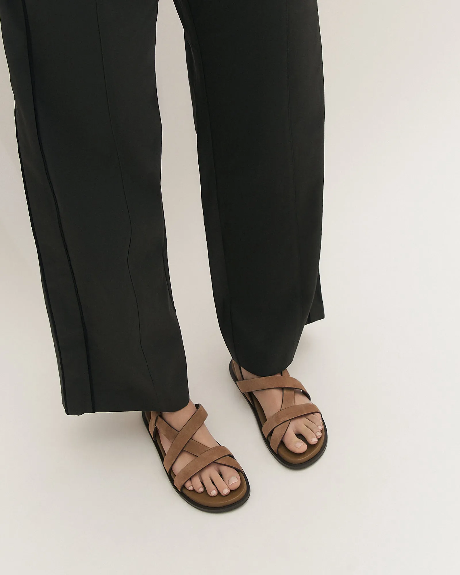 FALCON FLAT SANDALS LATTE SUEDE sold by Jo Mercer product image thumbnail 2