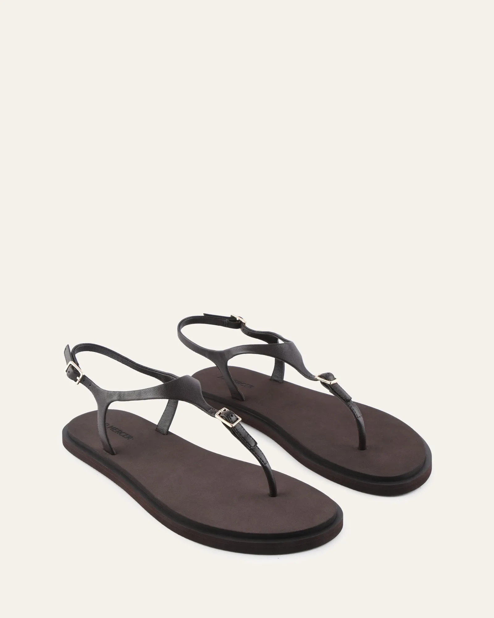 MIRO FLAT SANDALS BITTER CHOC LEATHER sold by Jo Mercer product image thumbnail 2