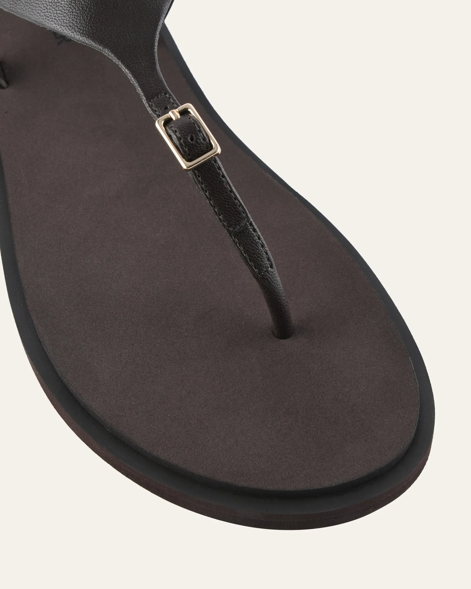 MIRO FLAT SANDALS BITTER CHOC LEATHER sold by Jo Mercer product image thumbnail 3