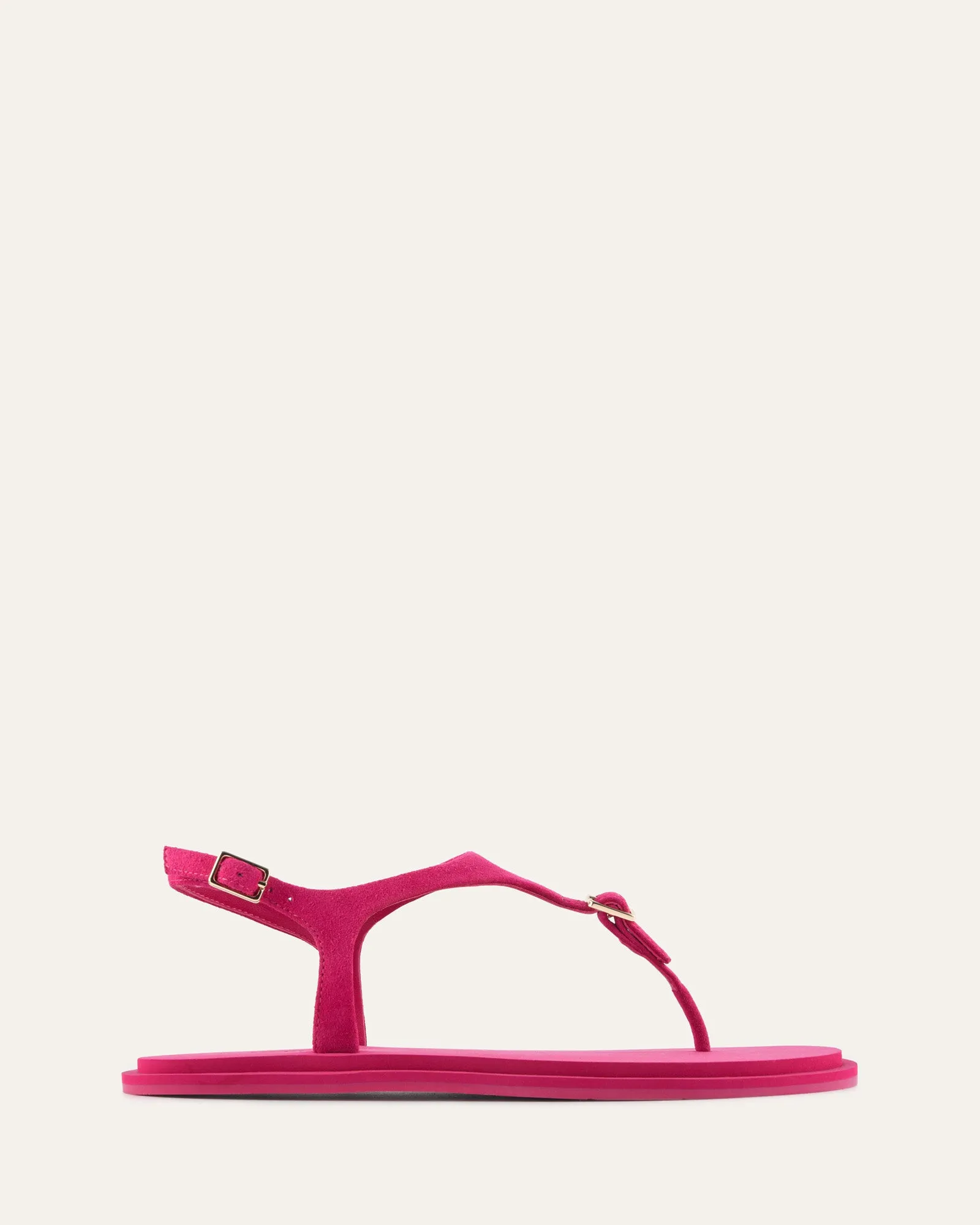 MIRO FLAT SANDALS FUSCHIA SUEDE sold by Jo Mercer