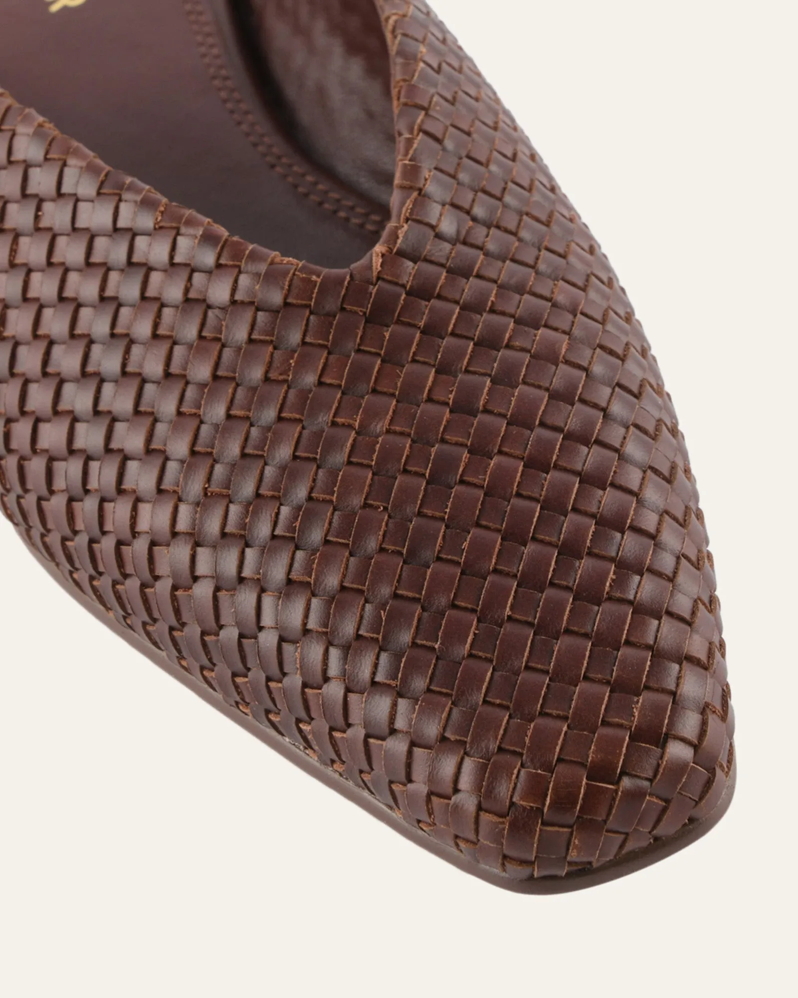 LENA DRESS FLATS PECAN LEATHER sold by Jo Mercer product image thumbnail 4