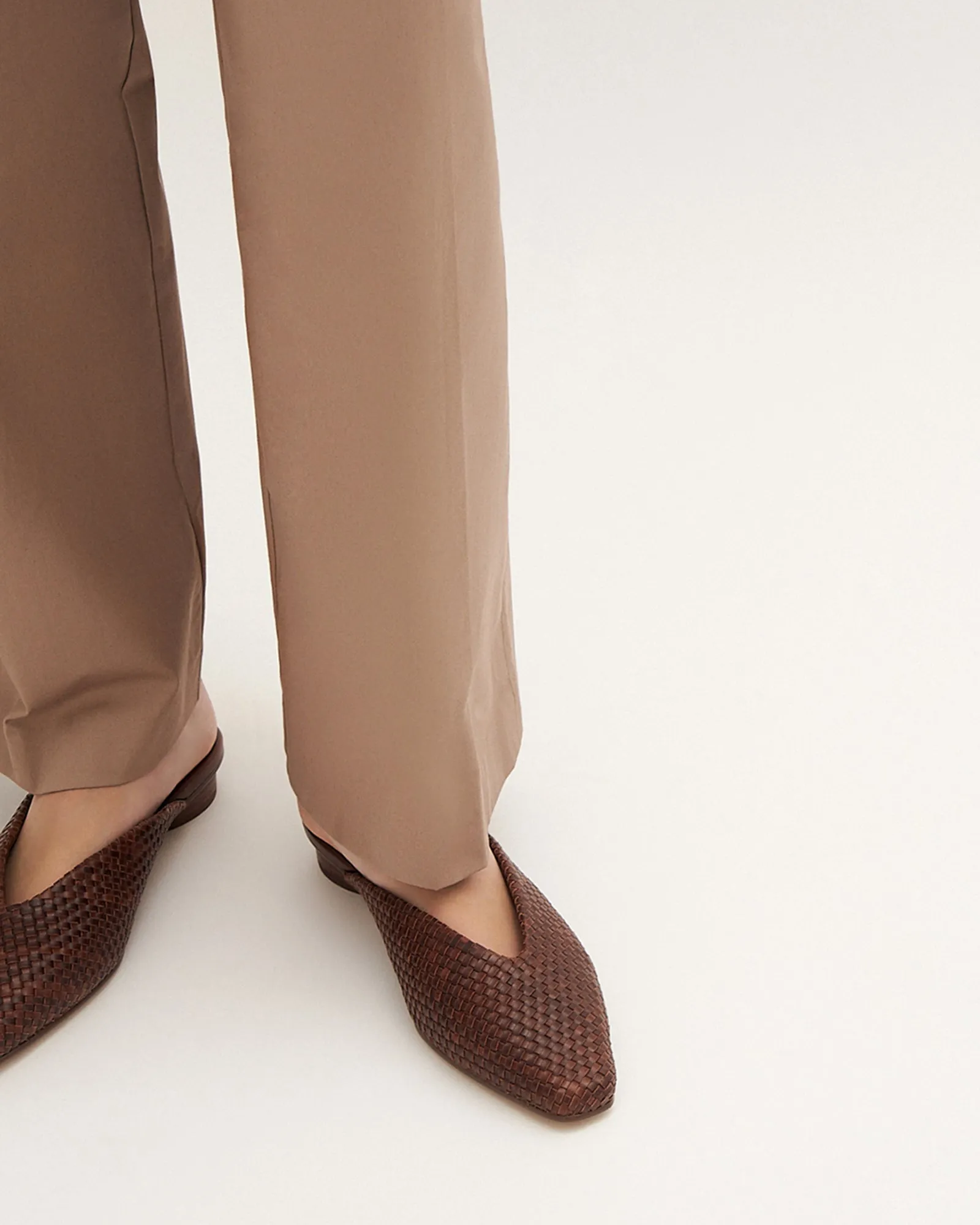 LENA DRESS FLATS PECAN LEATHER sold by Jo Mercer product image thumbnail 2