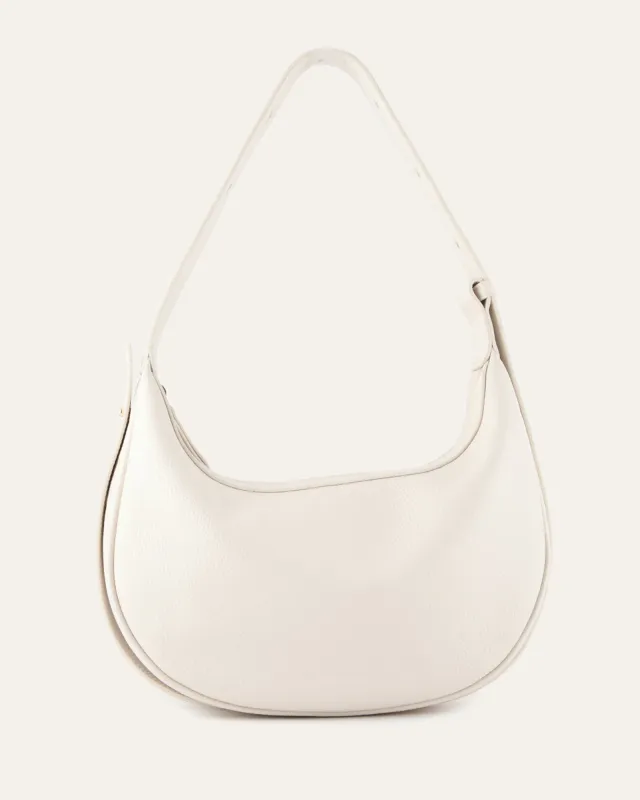 TAYA SHOULDER BAG OFF WHITE LEATHER sold by Jo Mercer