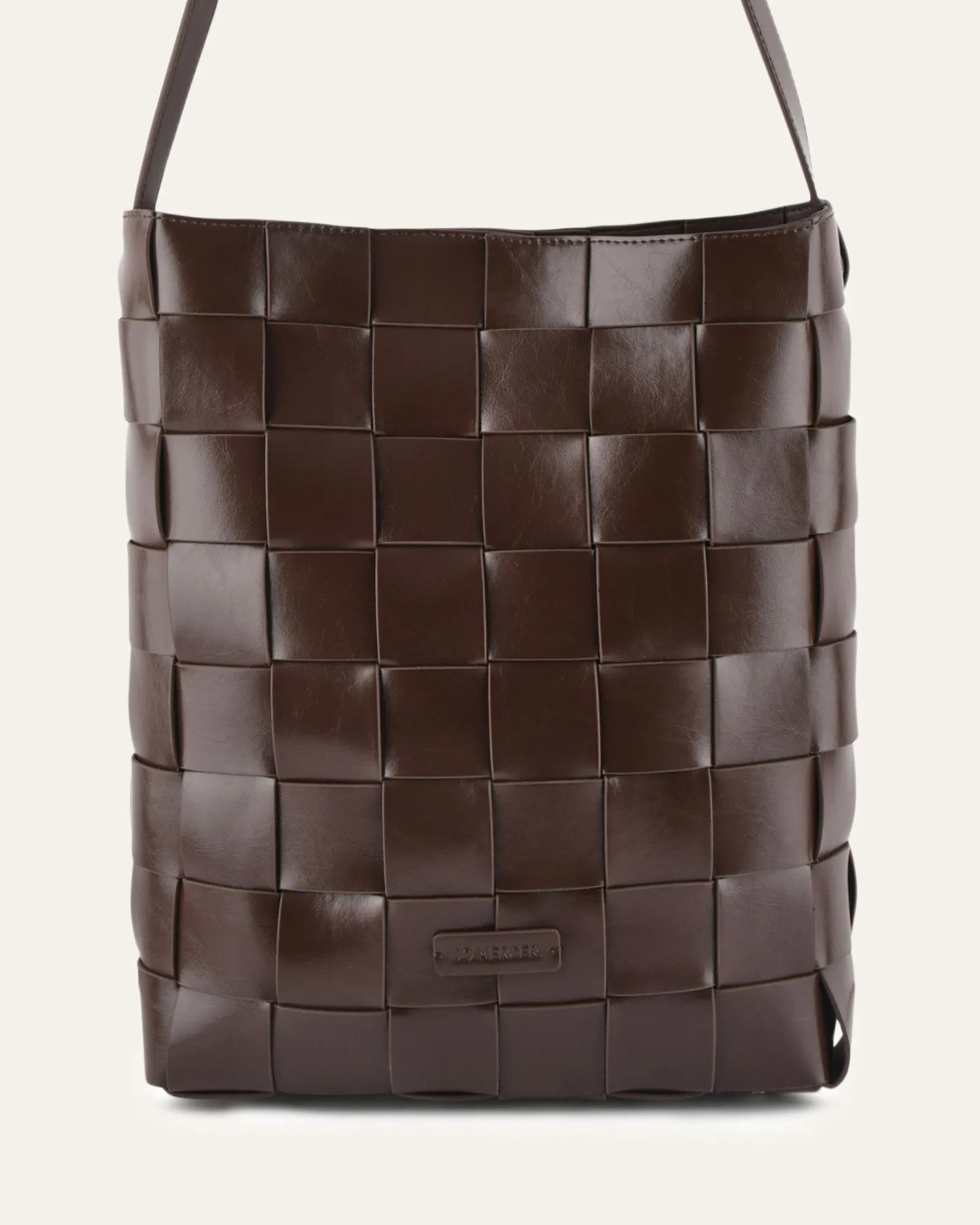 HAZE TOTE BAG BITTER CHOC LEATHER sold by Jo Mercer