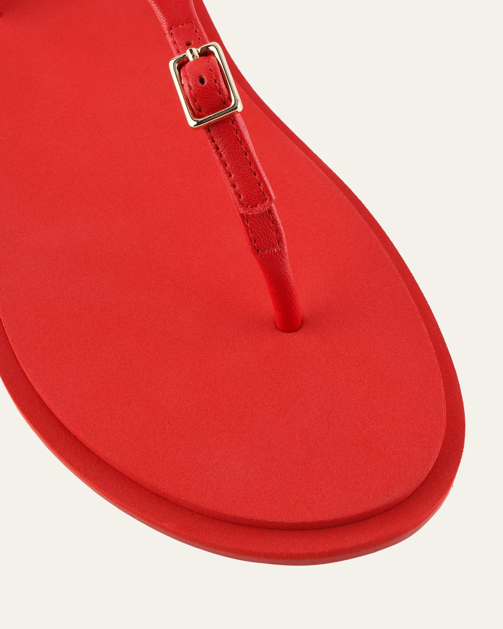 MIRO FLAT SANDALS RED LEATHER sold by Jo Mercer product image thumbnail 3