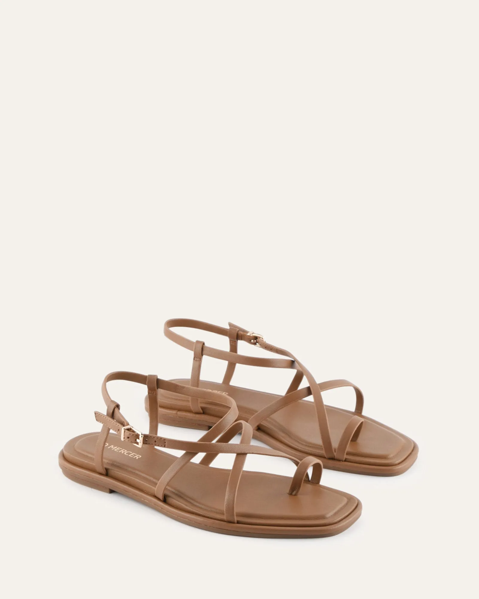 AVEN FLAT SANDALS TUSCAN TAN LEATHER sold by Jo Mercer product image thumbnail 3