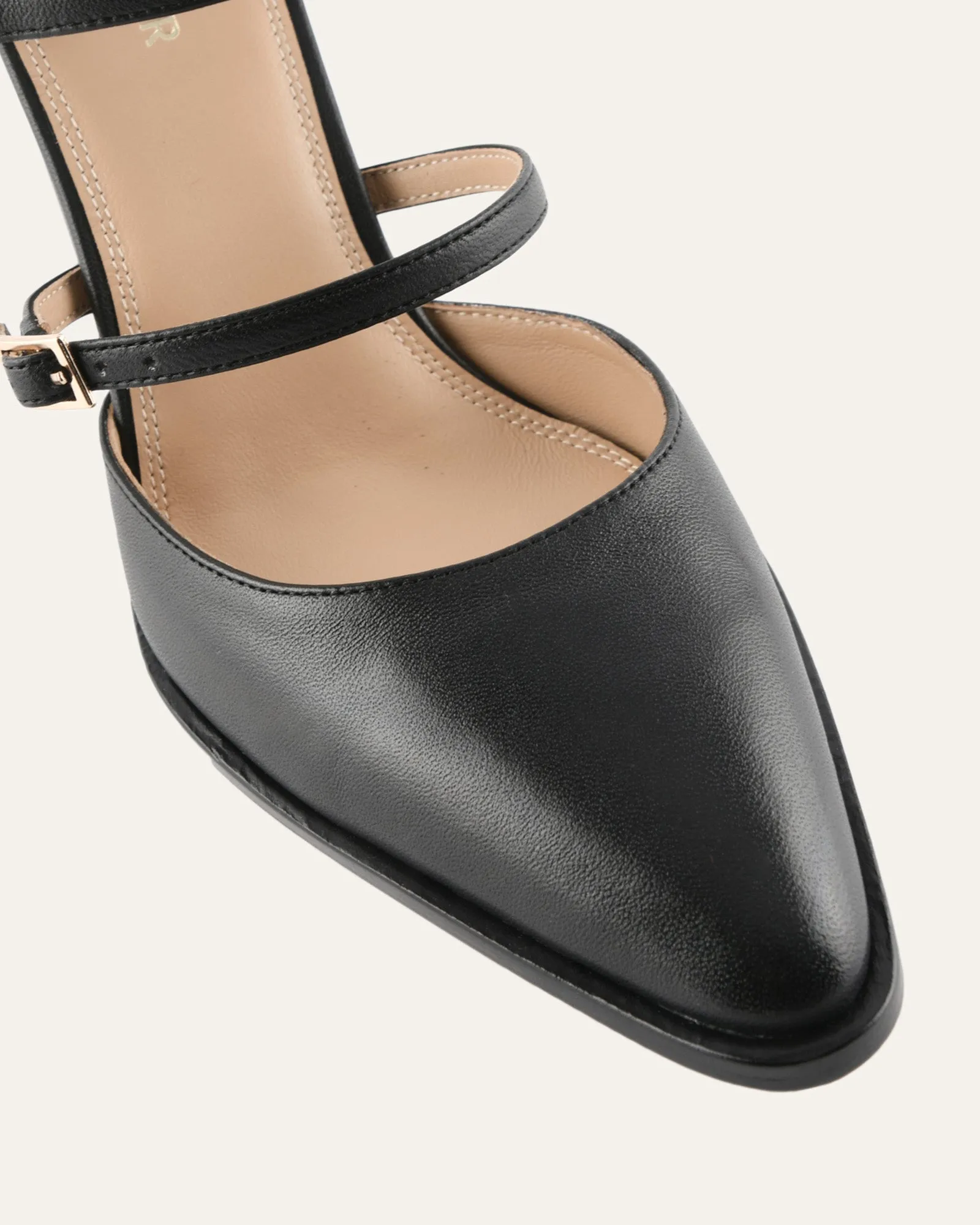 COMET HIGH HEELS BLACK LEATHER sold by Jo Mercer product image thumbnail 4