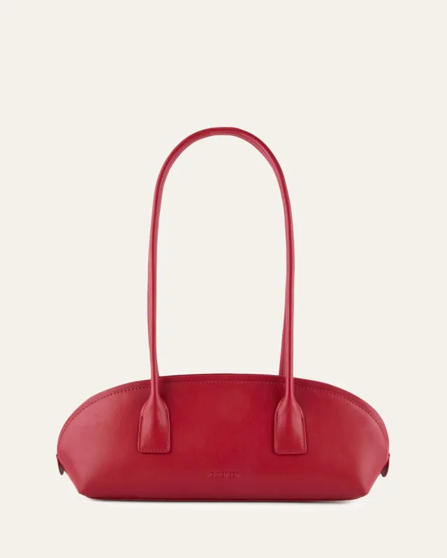 RUSTY SHOULDER BAG RUBY RED LEATHER sold by Jo Mercer