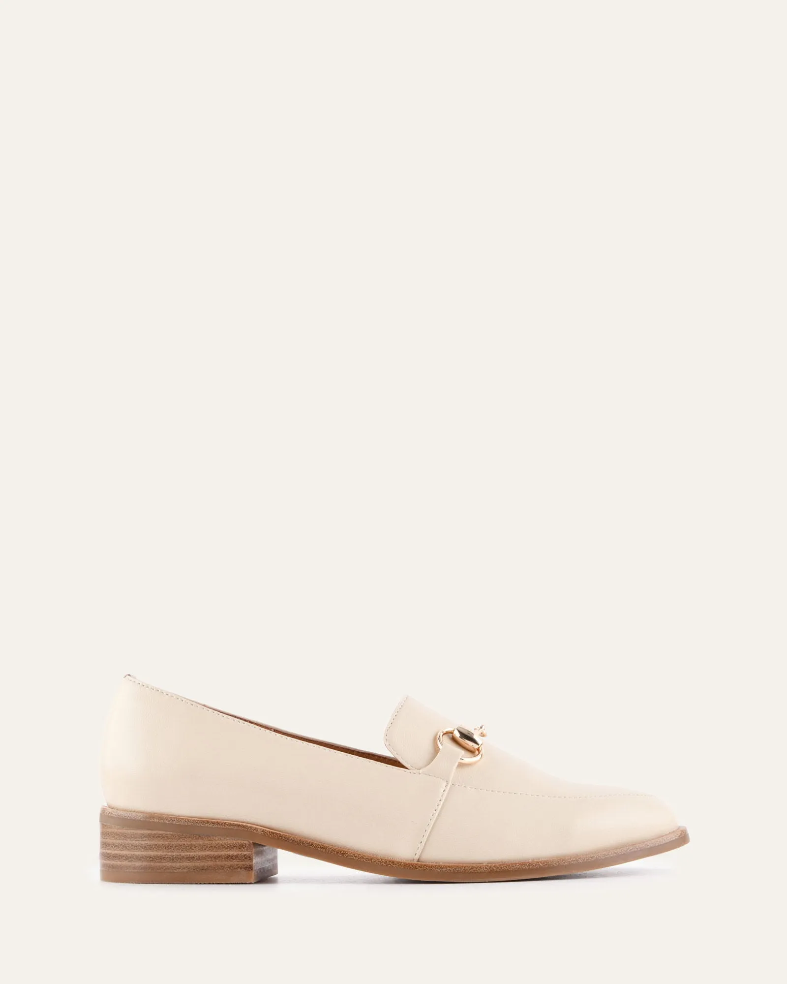 ROWAN LOAFERS CREAM LEATHER sold by Jo Mercer
