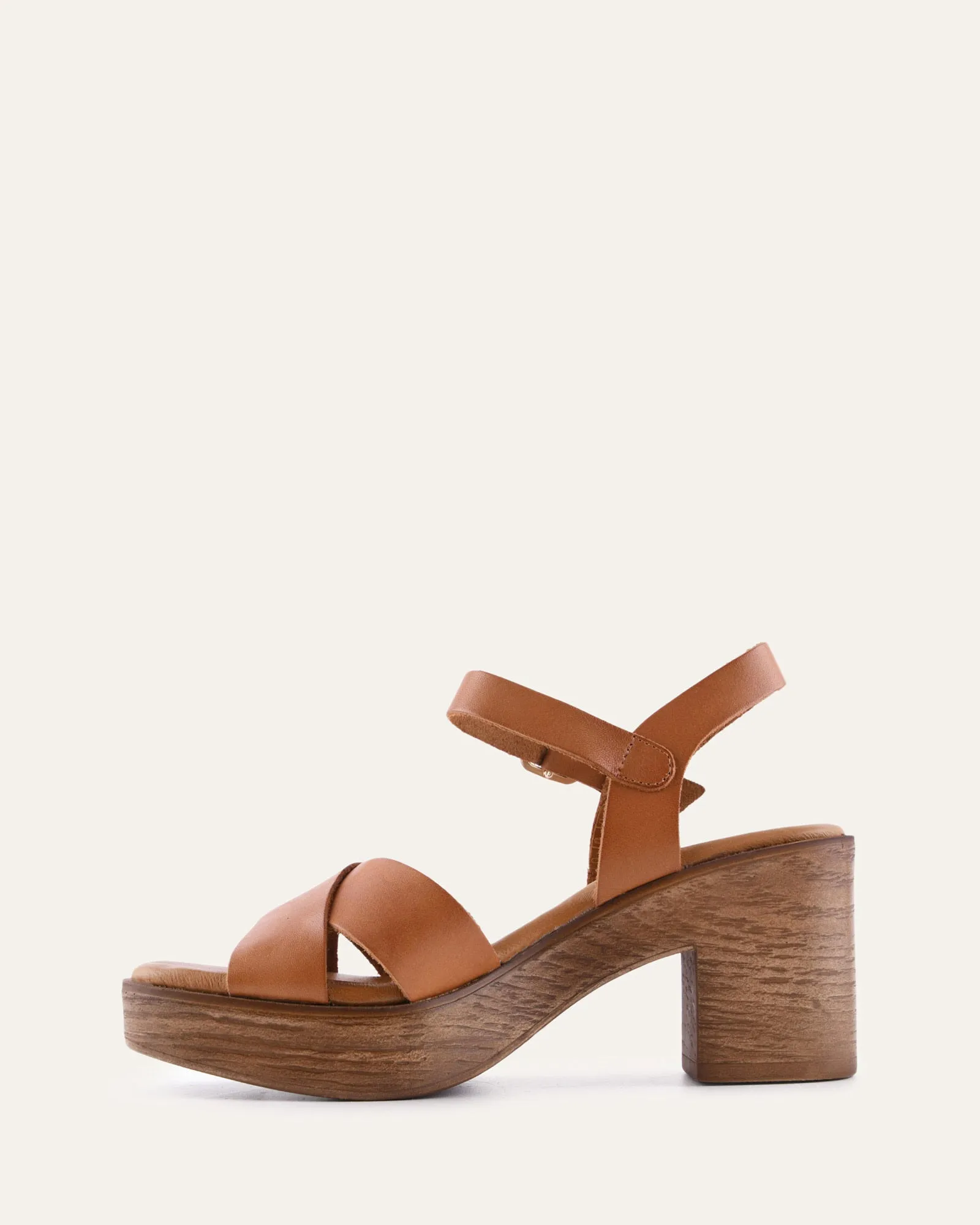 QUARTZ MID HEEL SANDALS BRANDY LEATHER sold by Jo Mercer product image thumbnail 5