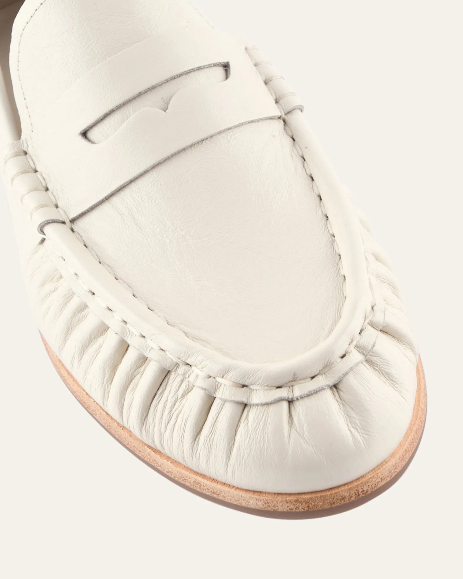 MYRTLE LOAFERS OFF WHITE LEATHER sold by Jo Mercer product image thumbnail 4