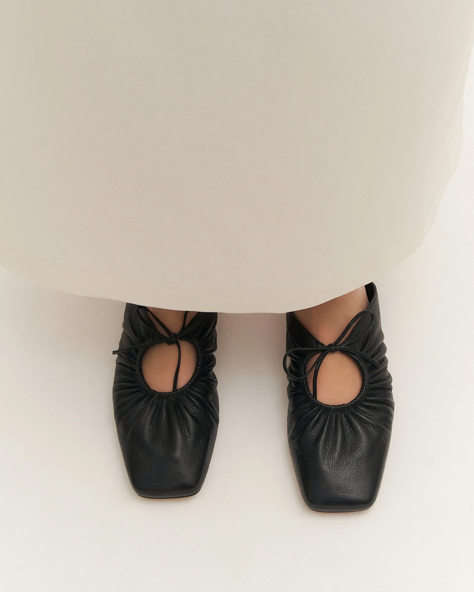 KEVA CASUAL FLATS BLACK LEATHER sold by Jo Mercer product image thumbnail 2