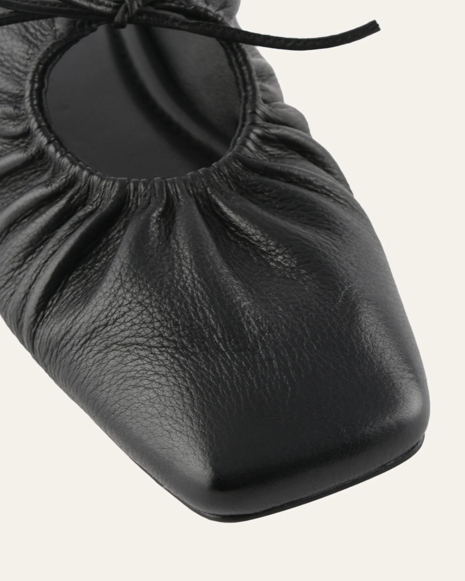 KEVA CASUAL FLATS BLACK LEATHER sold by Jo Mercer product image thumbnail 4