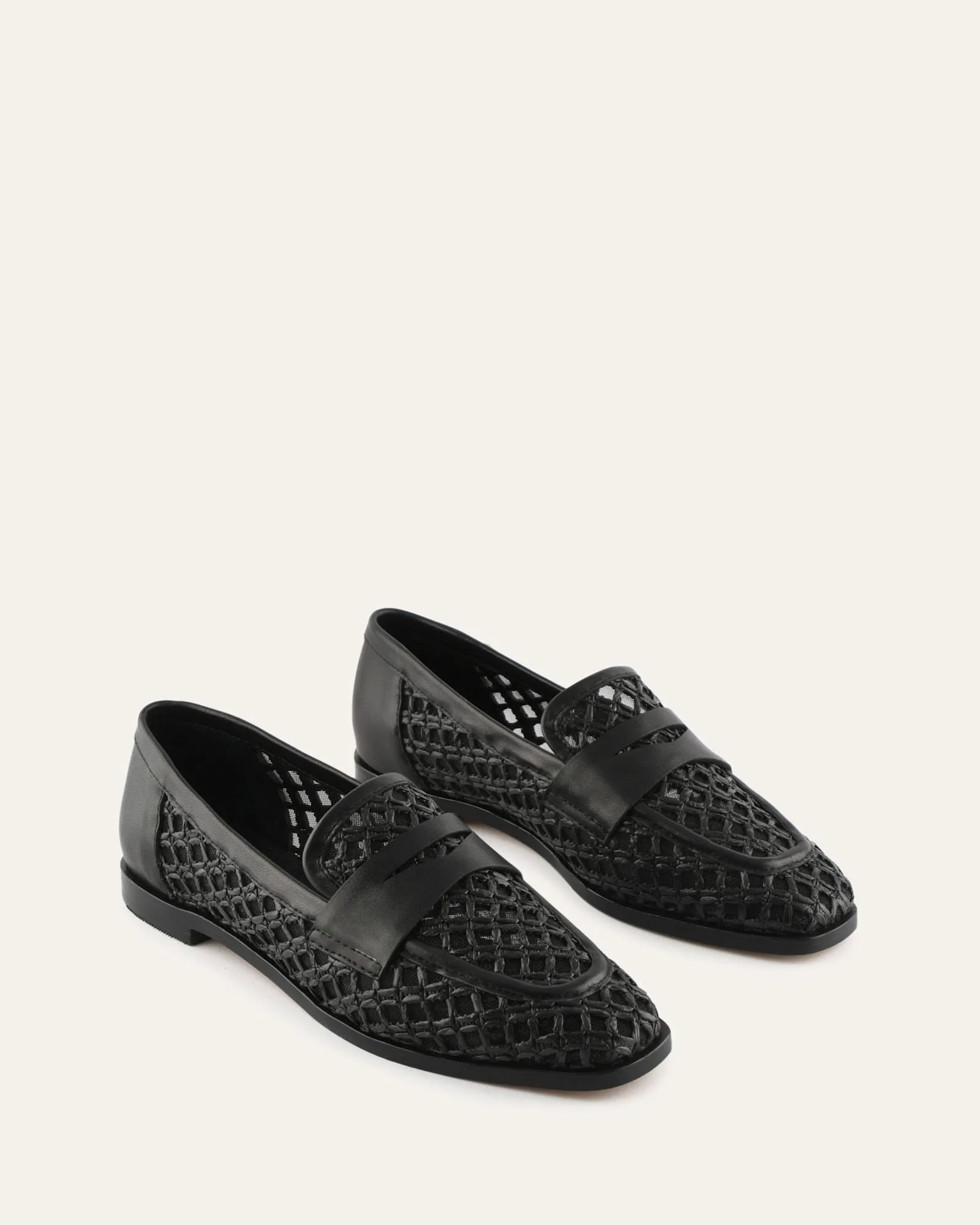 ABBOTT LOAFERS BLACK RAFFIA sold by Jo Mercer product image thumbnail 3