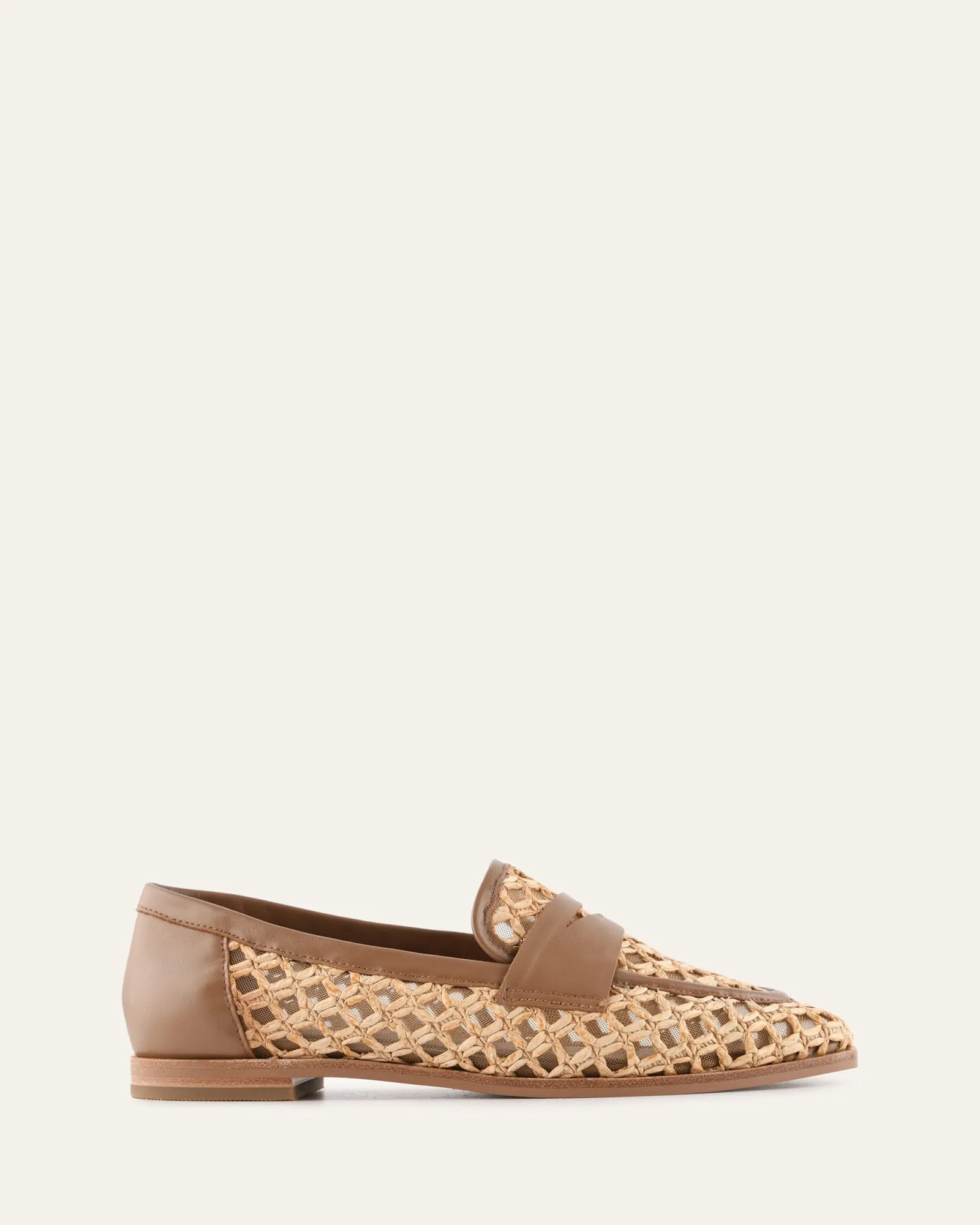 ABBOTT LOAFERS NATURAL RAFFIA sold by Jo Mercer