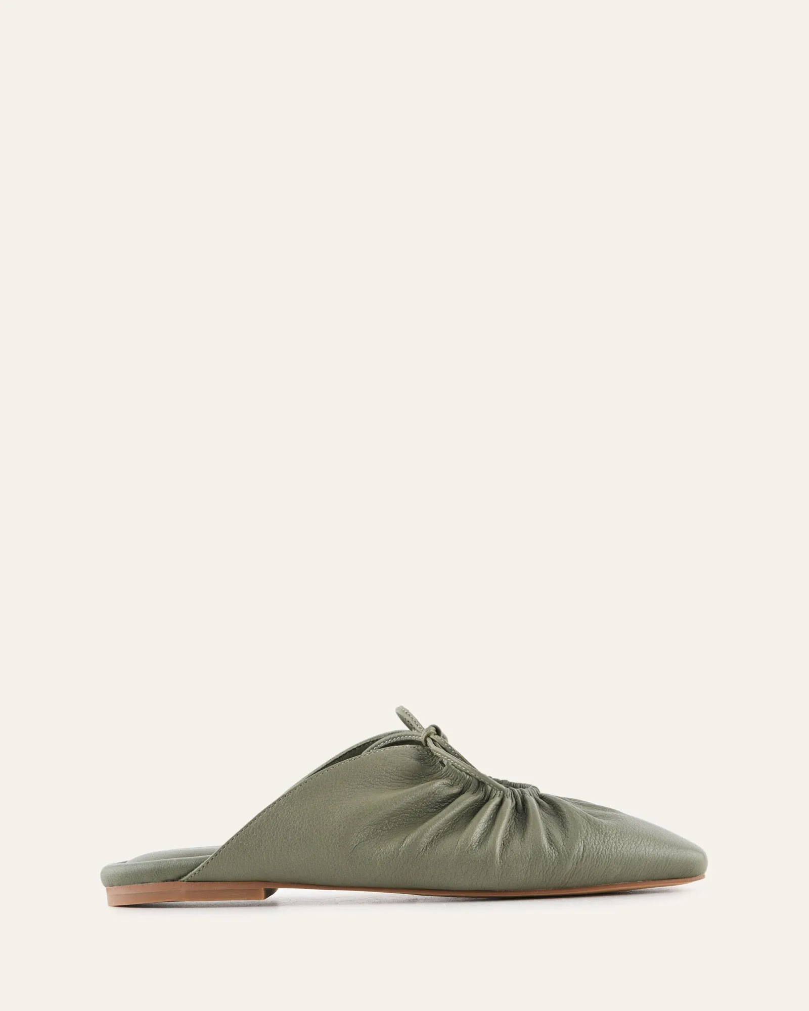 KEVA CASUAL FLATS SAGE LEATHER sold by Jo Mercer