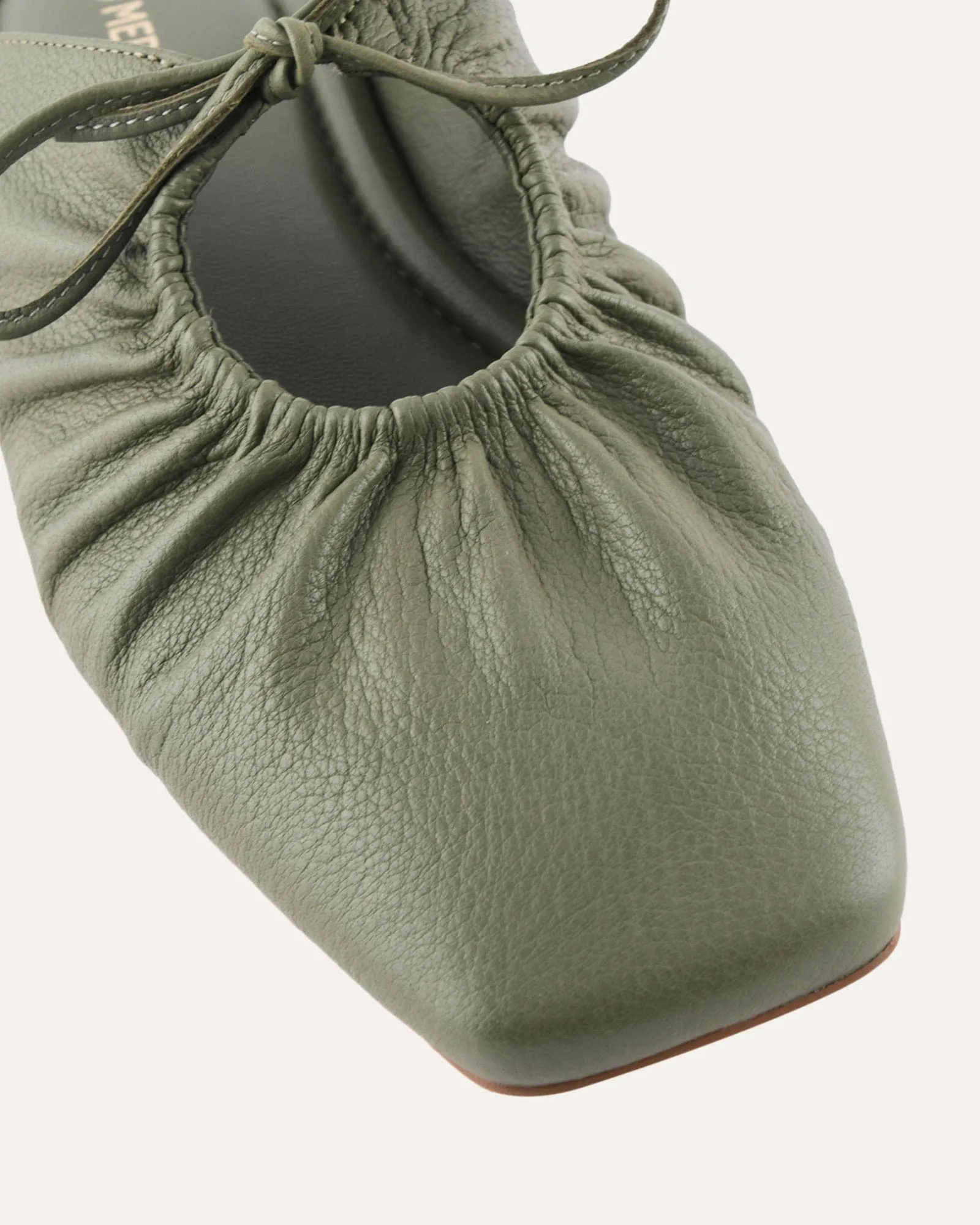 KEVA CASUAL FLATS SAGE LEATHER sold by Jo Mercer product image thumbnail 4