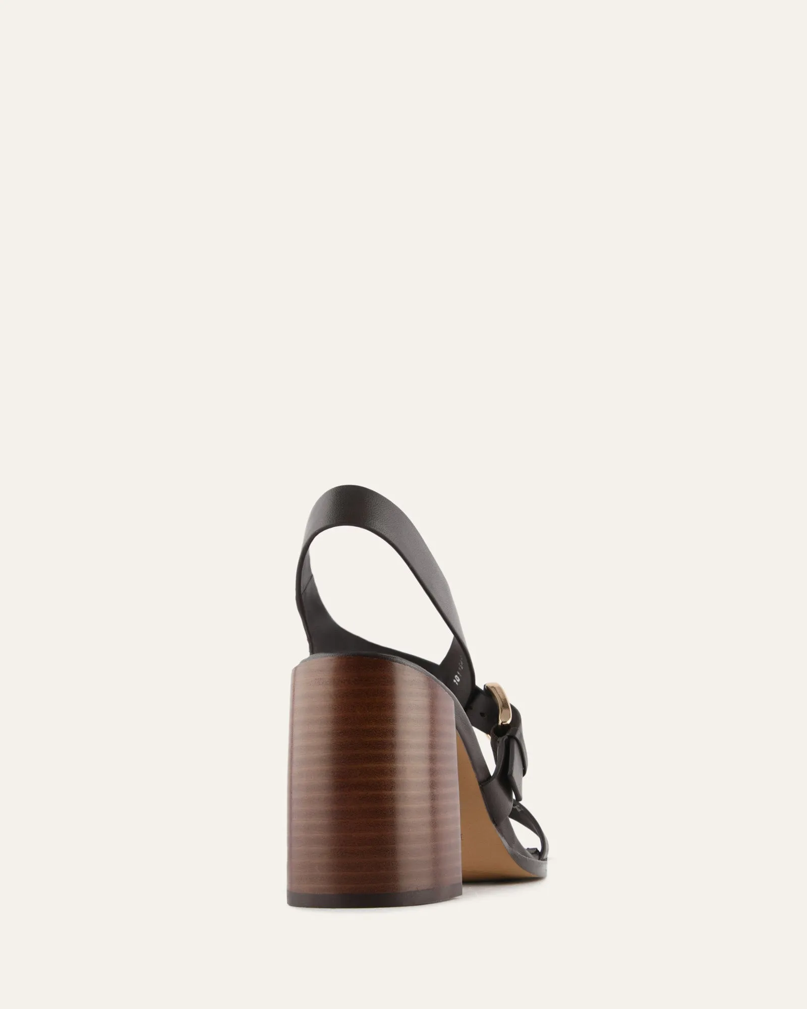 VIRGO HIGH HEEL SANDALS BITTER CHOC LEATHER sold by Jo Mercer product image thumbnail 5