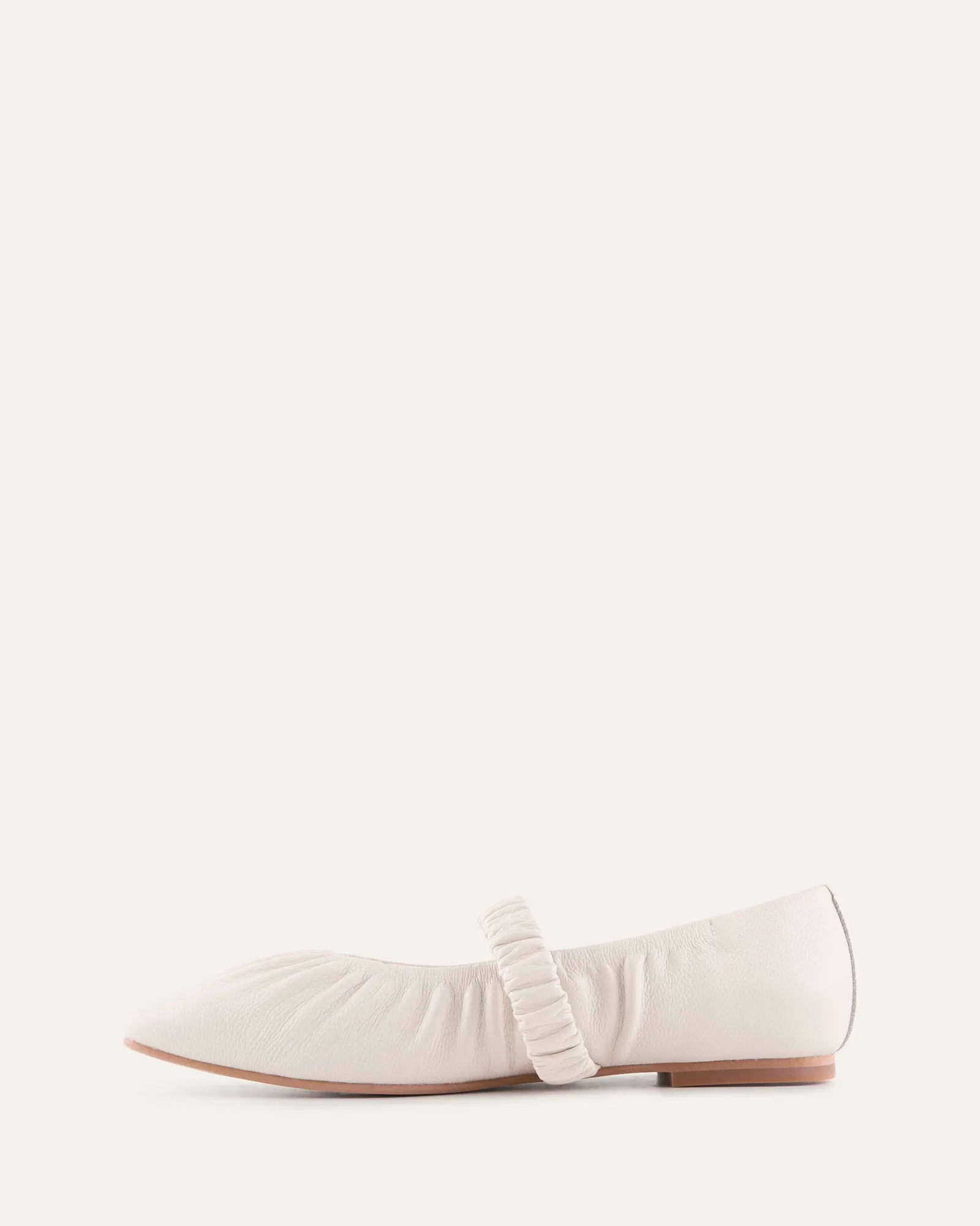 KEELY BALLET FLATS OFF WHITE LEATHER sold by Jo Mercer product image thumbnail 5