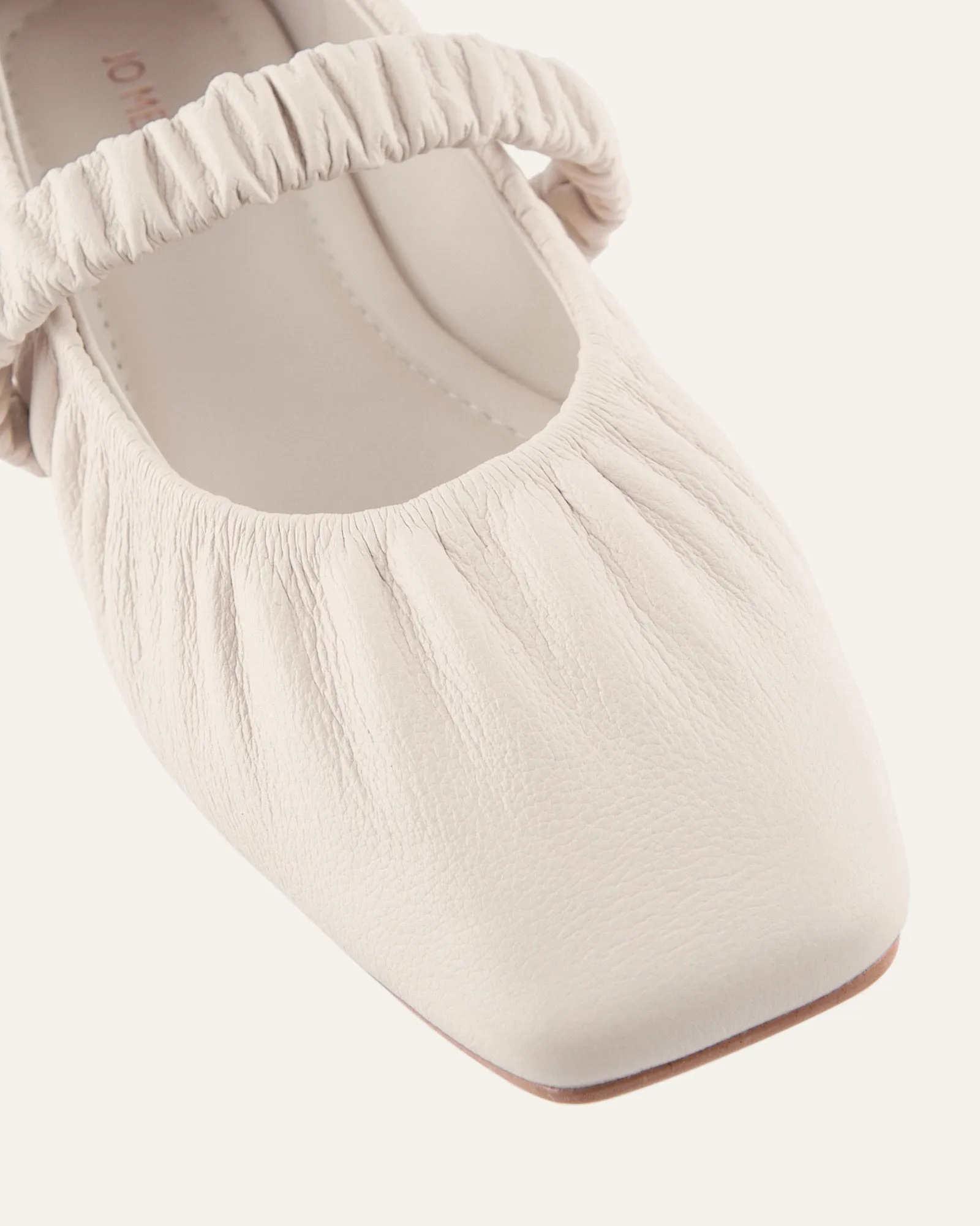 KEELY BALLET FLATS OFF WHITE LEATHER sold by Jo Mercer product image thumbnail 3