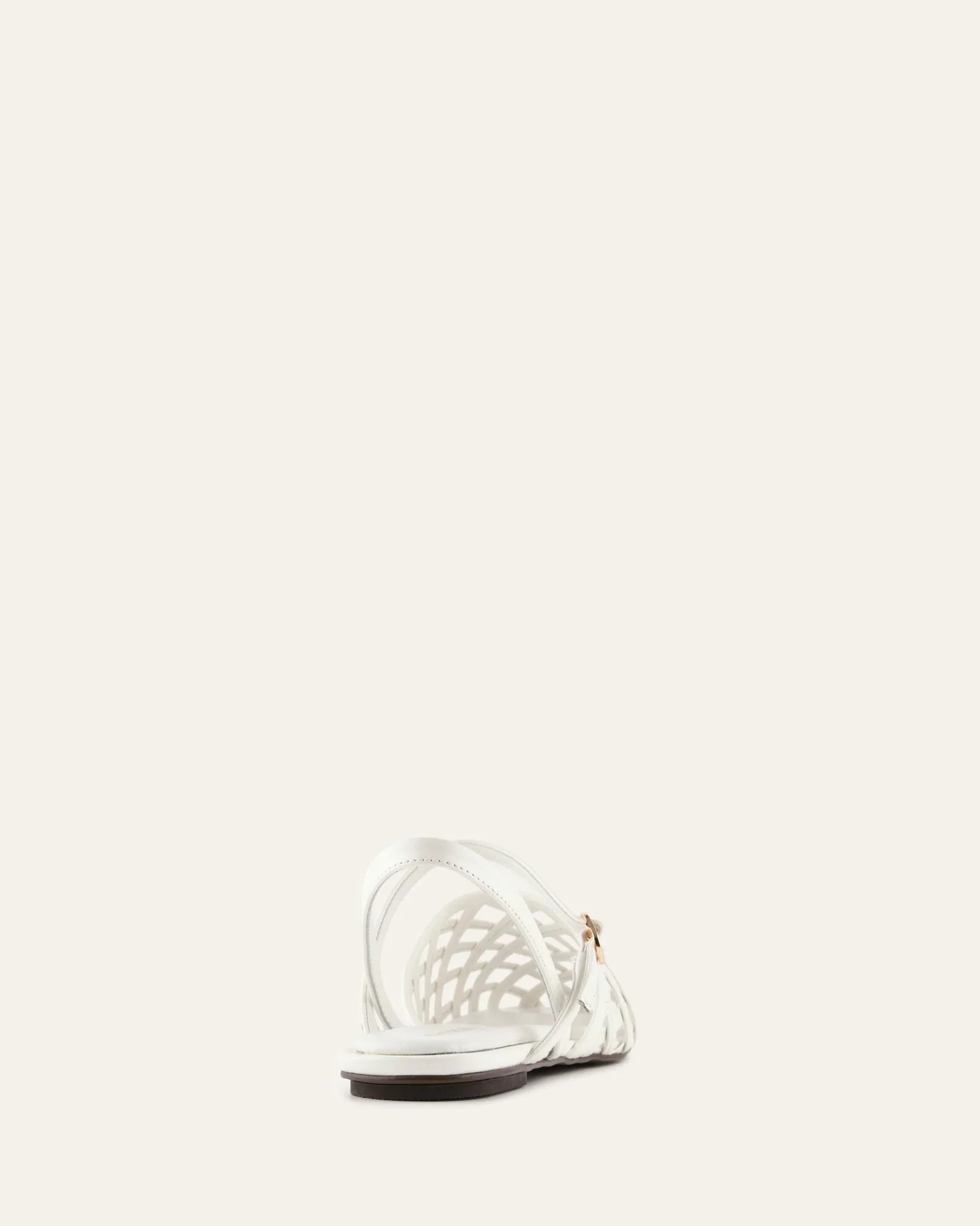 EROS CASUAL FLATS WHITE LEATHER sold by Jo Mercer product image thumbnail 5
