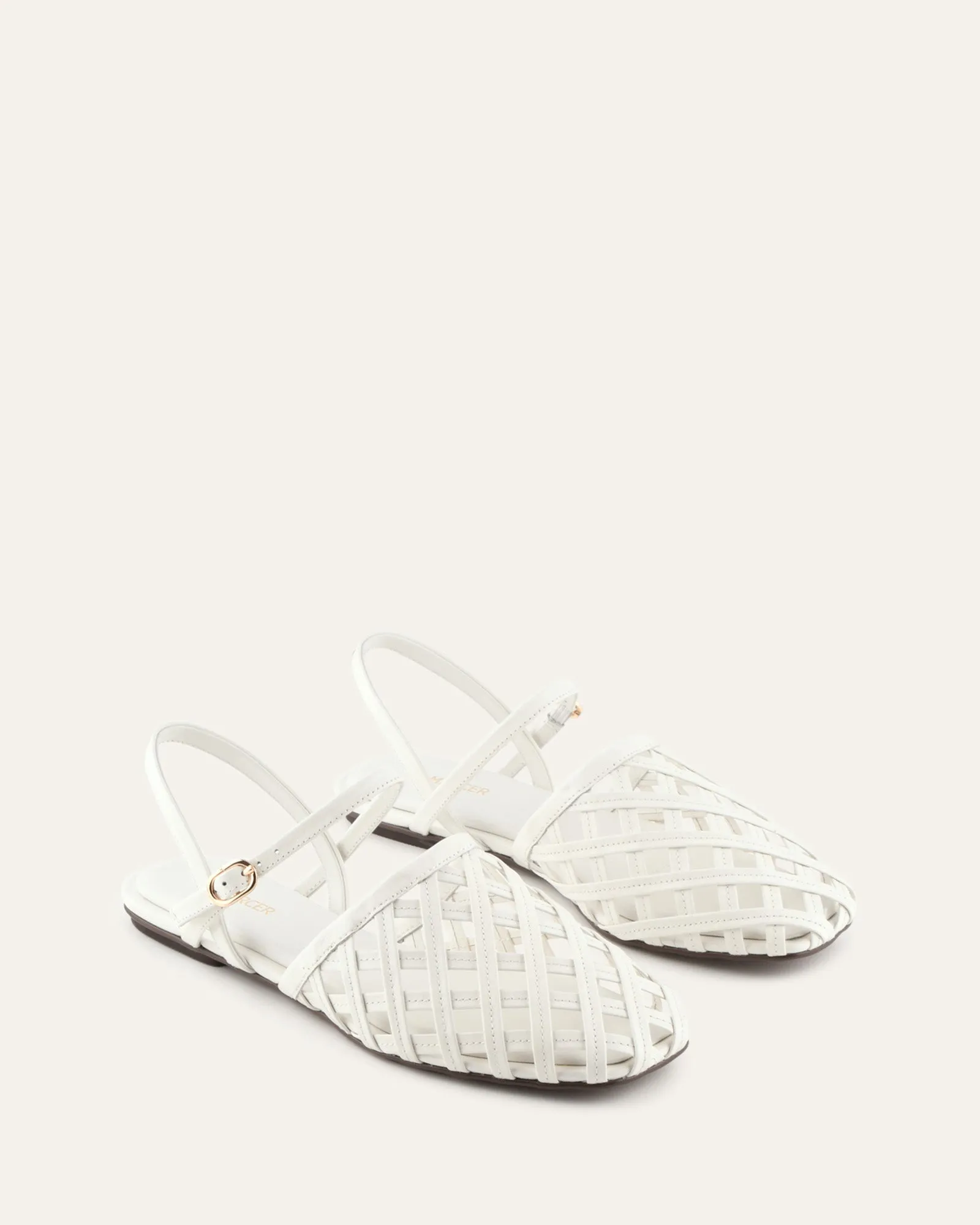 EROS CASUAL FLATS WHITE LEATHER sold by Jo Mercer product image thumbnail 3