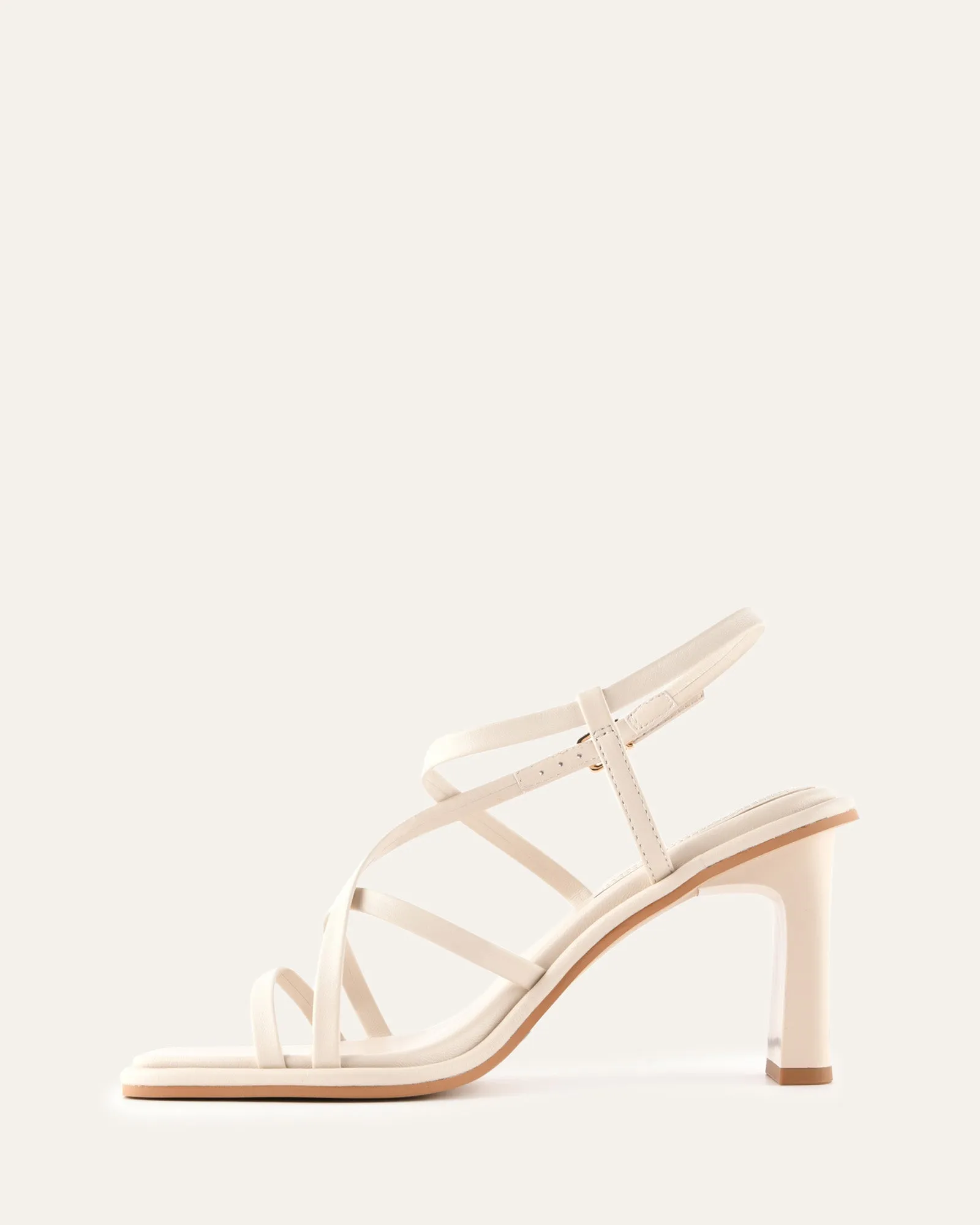 BASK HIGH HEEL SANDALS OFF WHITE LEATHER sold by Jo Mercer product image thumbnail 5