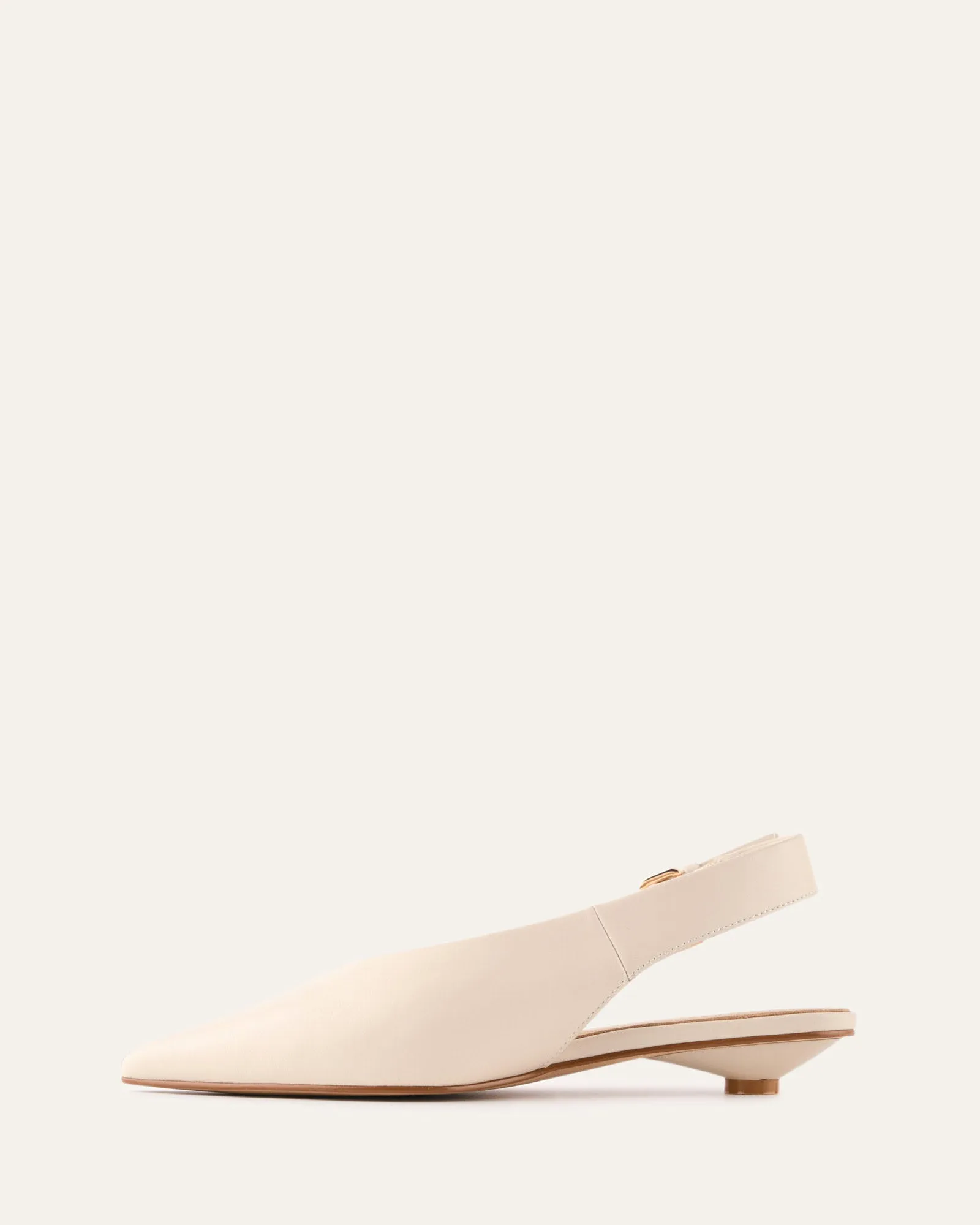 ALBIE DRESS FLATS OFF WHITE LEATHER sold by Jo Mercer product image thumbnail 5