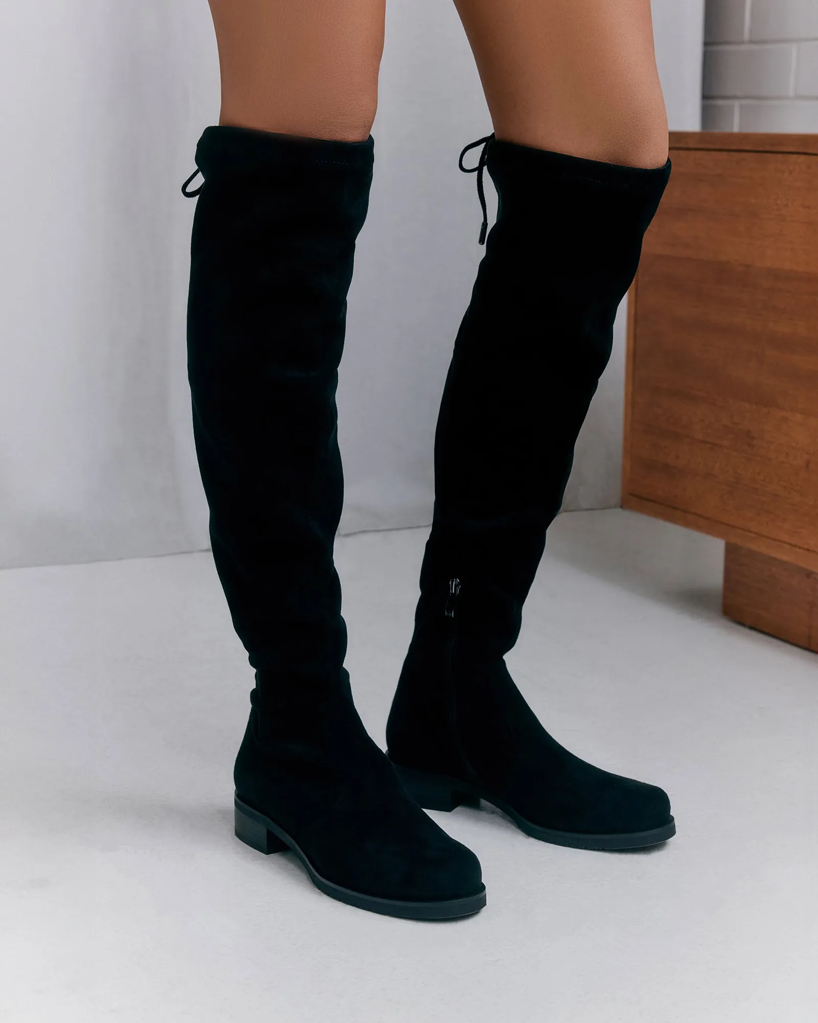JOSIE OVER THE KNEE BOOTS BLACK sold by Jo Mercer product image thumbnail 2