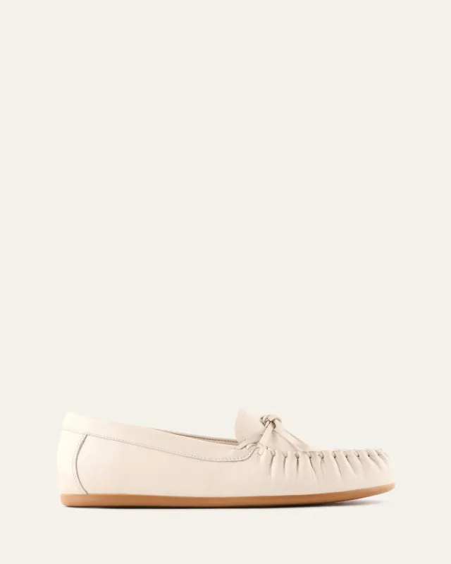 GRIFFIN LOAFERS OFF WHITE LEATHER sold by Jo Mercer