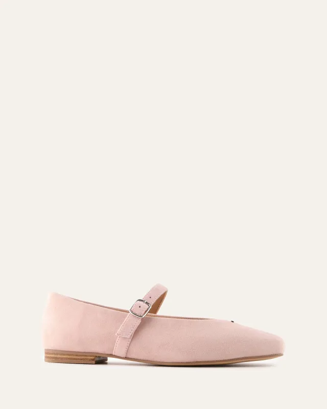 APRIL CASUAL FLATS PALE PINK SUEDE sold by Jo Mercer