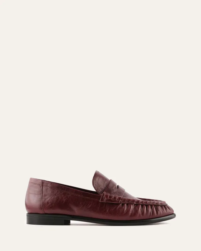 MYRTLE LOAFERS MULBERRY LEATHER sold by Jo Mercer