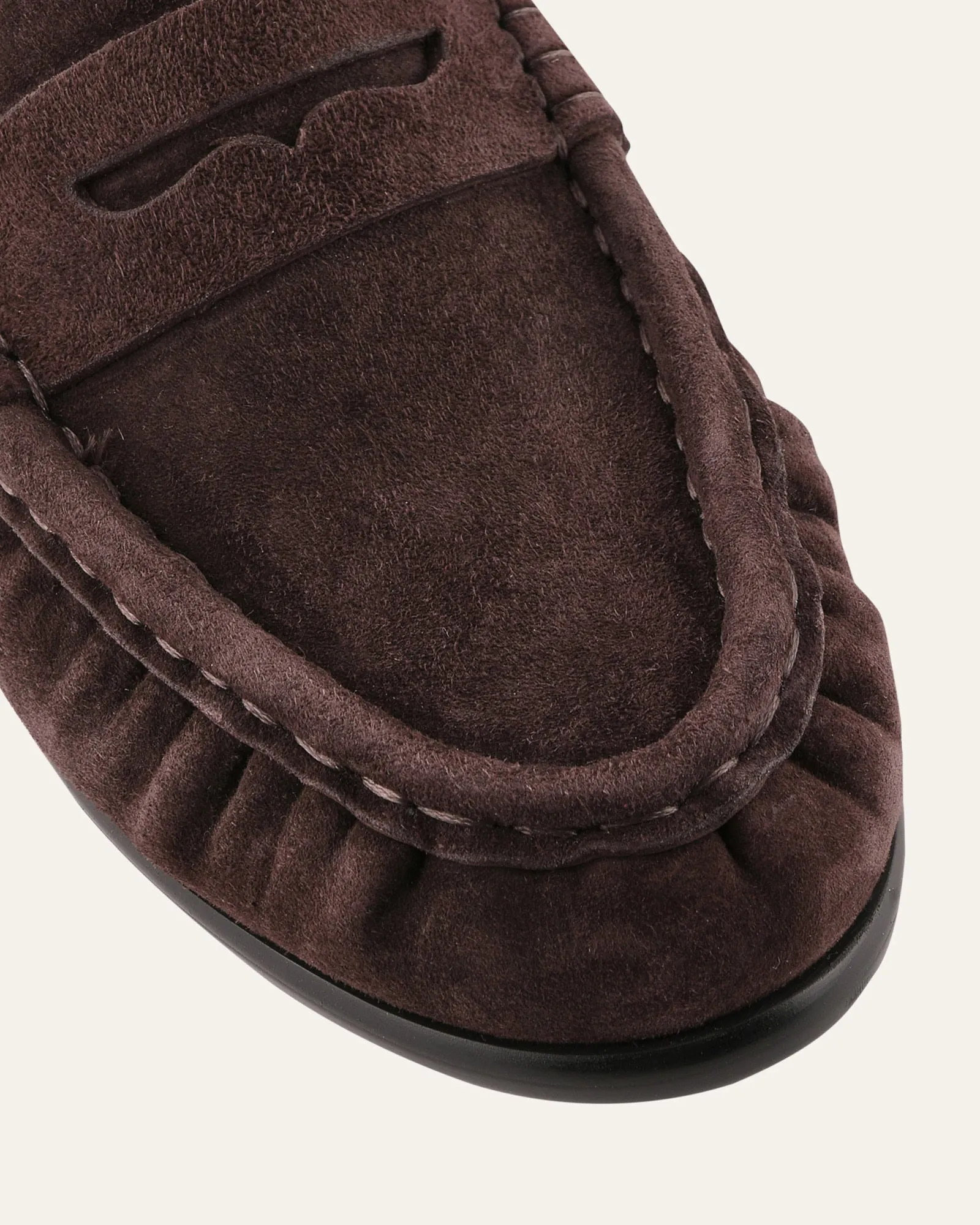 MYRTLE LOAFERS BITTER CHOC SUEDE sold by Jo Mercer product image thumbnail 3