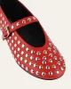 GIGI CASUAL FLATS RED LEATHER sold by Jo Mercer