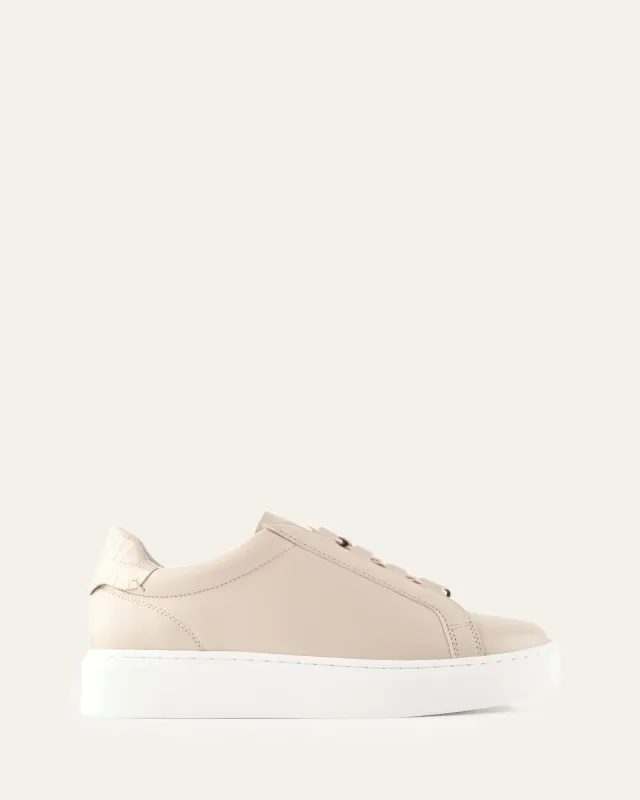 HAWKE SNEAKERS BONE LEATHER made by Jo Mercer