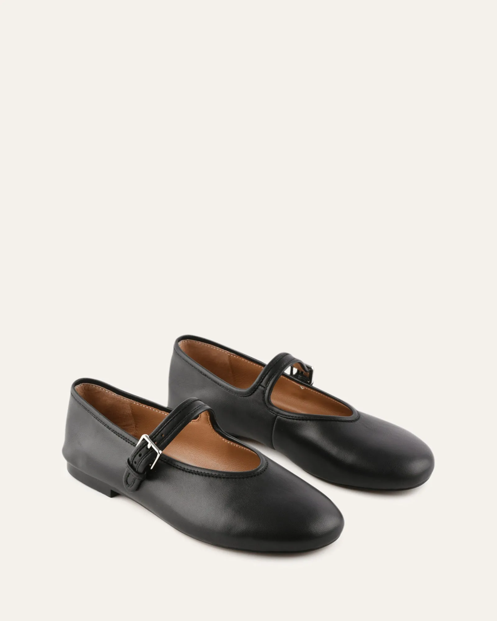 LENNY CASUAL FLATS BLACK LEATHER sold by Jo Mercer product image thumbnail 2