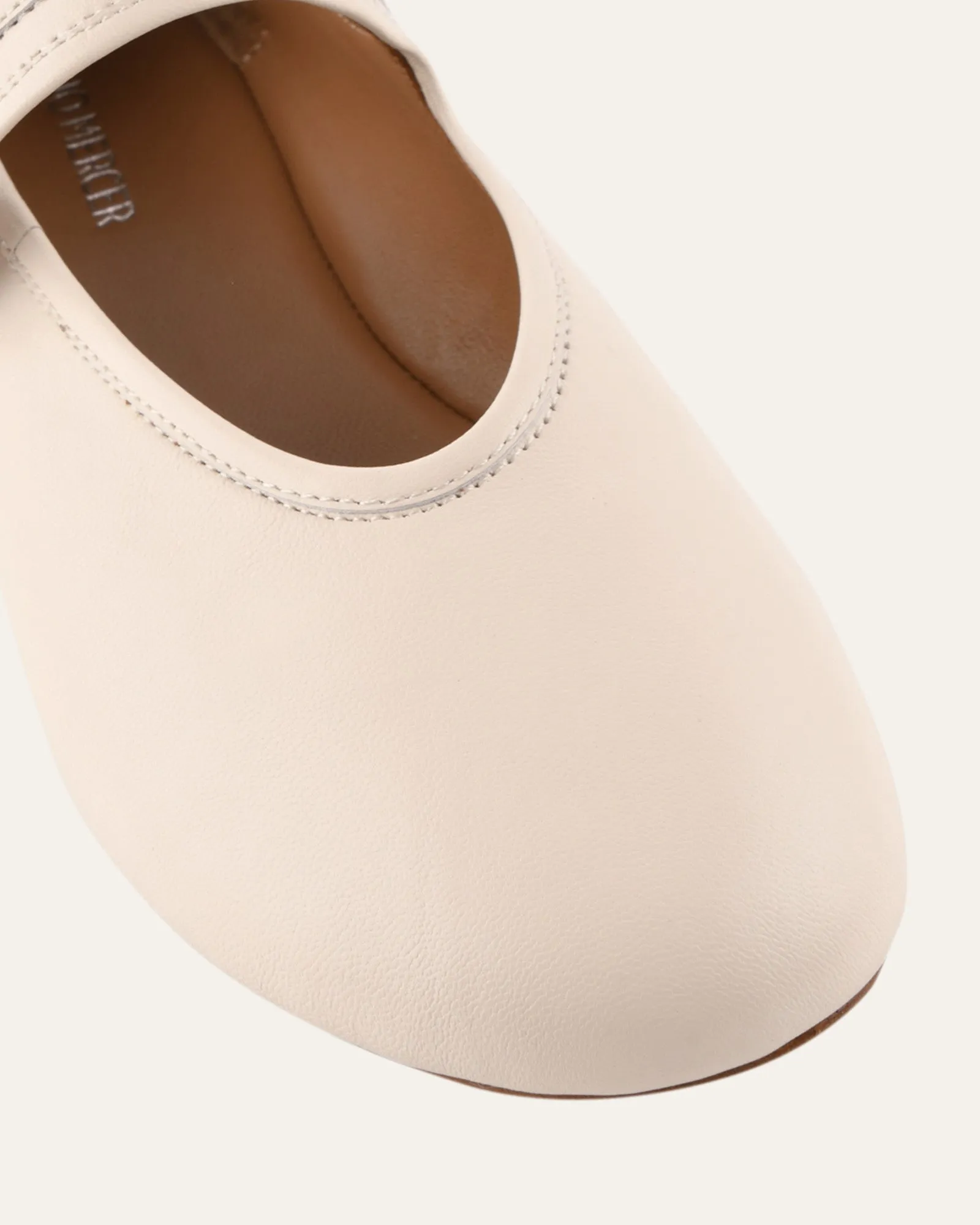 LENNY CASUAL FLATS OFF WHITE LEATHER sold by Jo Mercer product image thumbnail 3