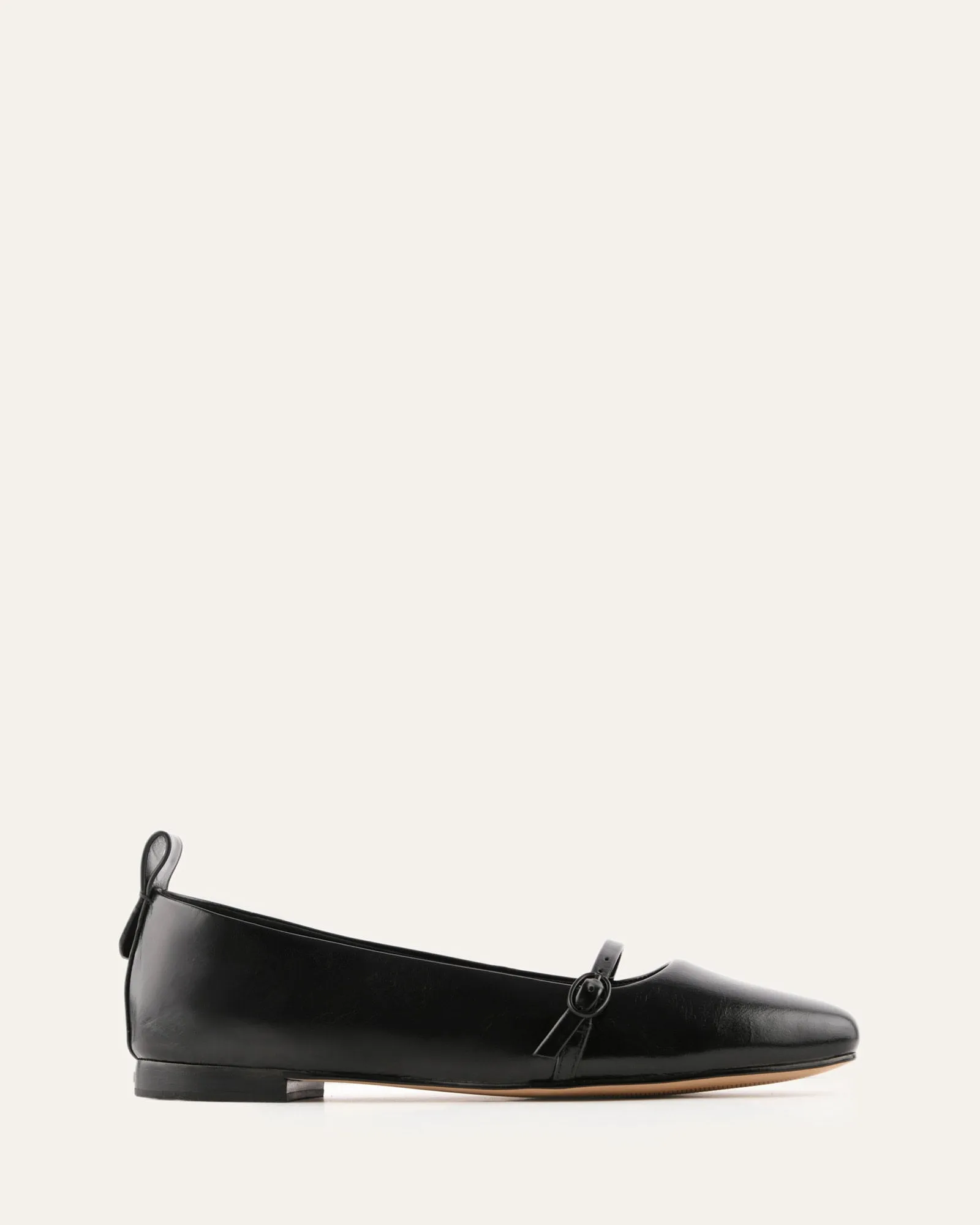 ARDEN DRESS FLATS BLACK LEATHER sold by Jo Mercer