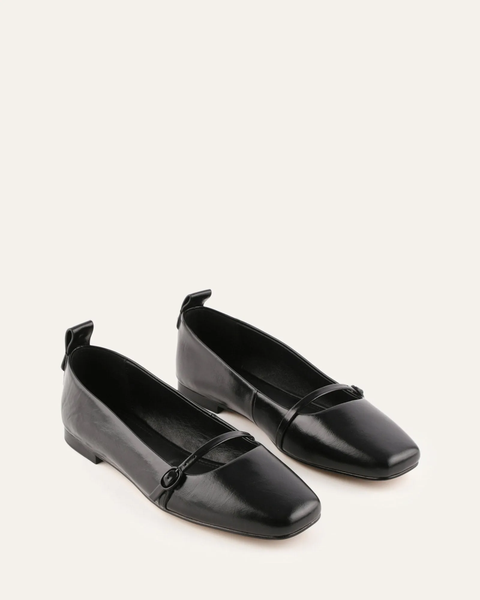 ARDEN DRESS FLATS BLACK LEATHER sold by Jo Mercer product image thumbnail 2