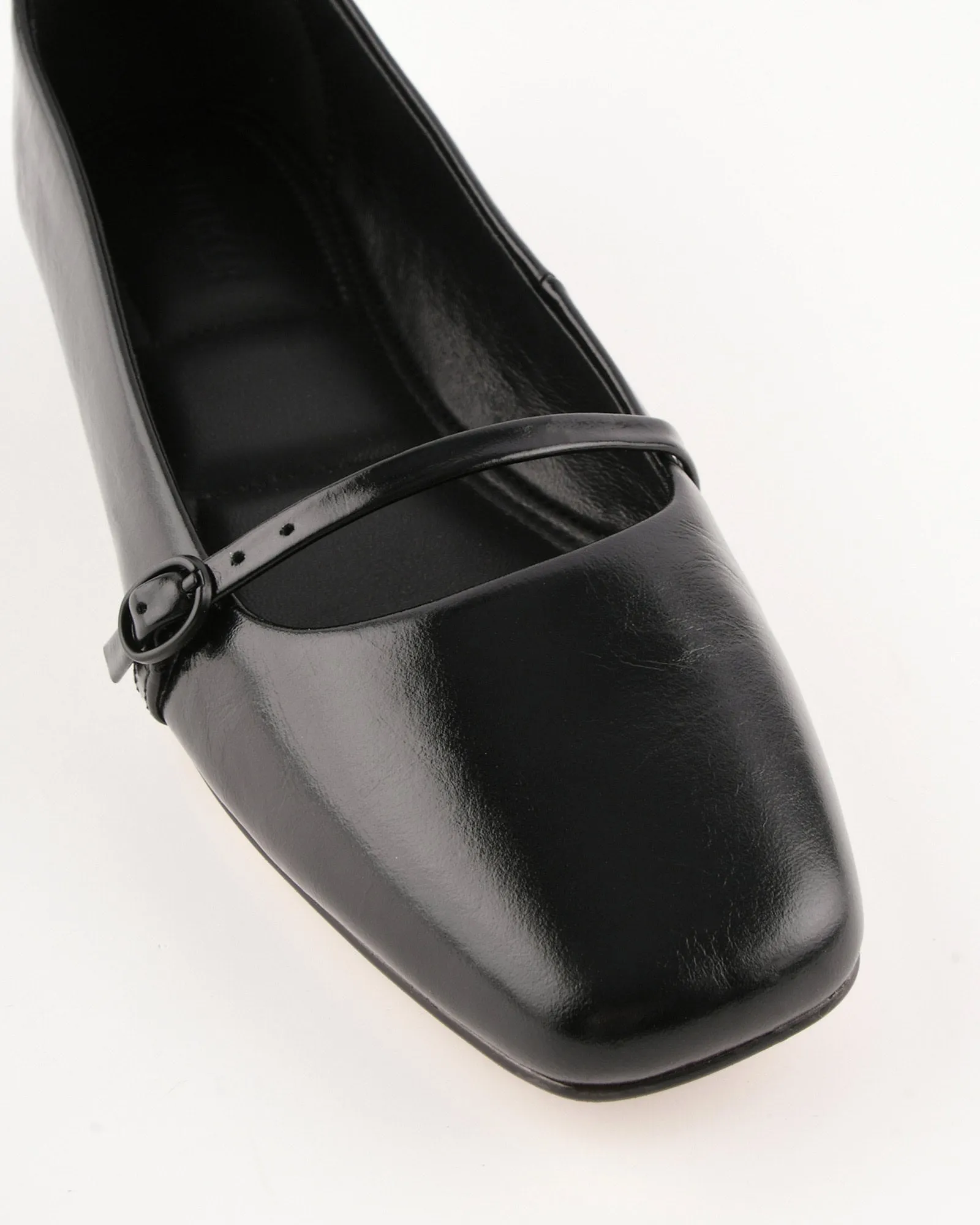 ARDEN DRESS FLATS BLACK LEATHER sold by Jo Mercer product image thumbnail 3