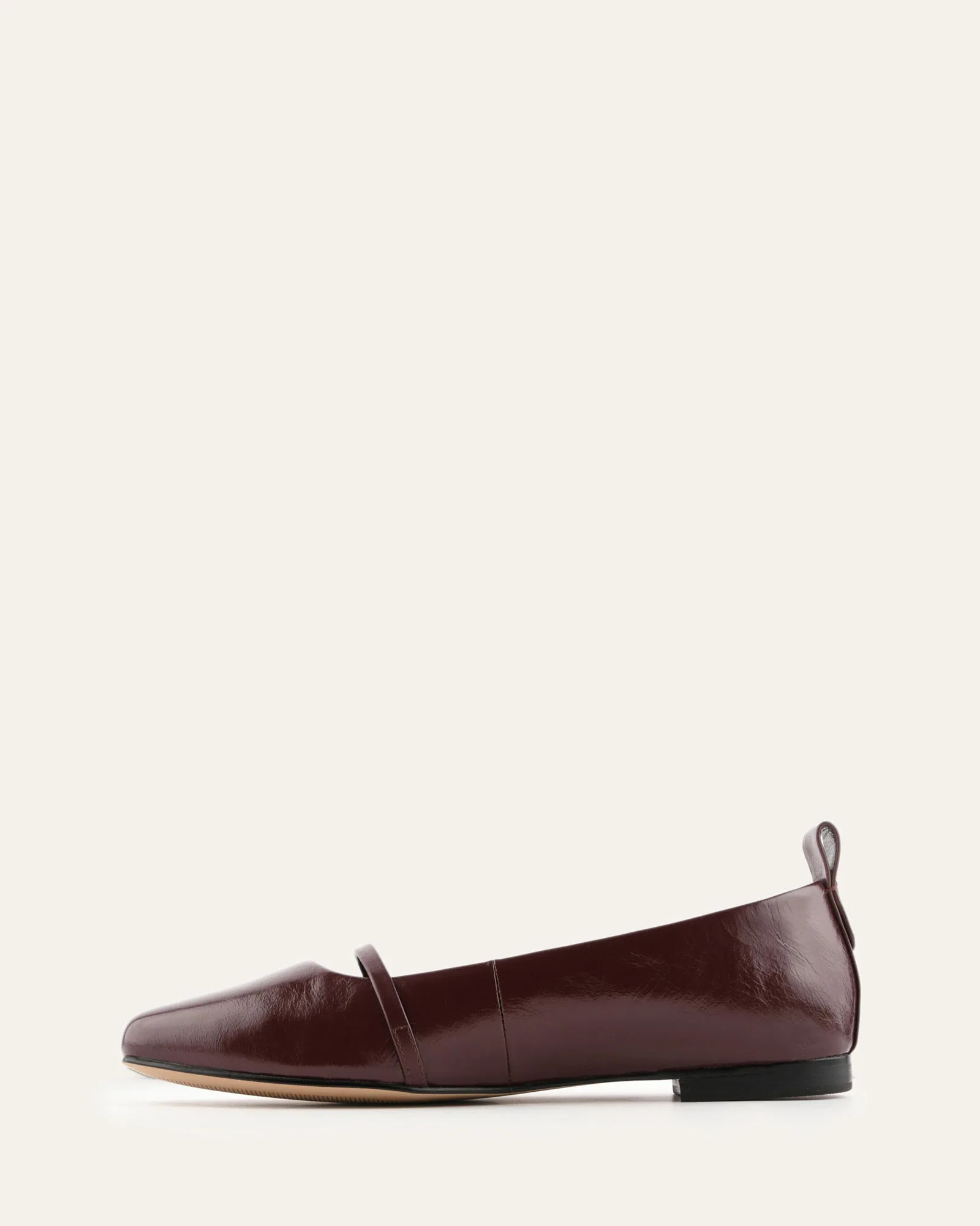 ARDEN DRESS FLATS MERLOT LEATHER sold by Jo Mercer product image thumbnail 5