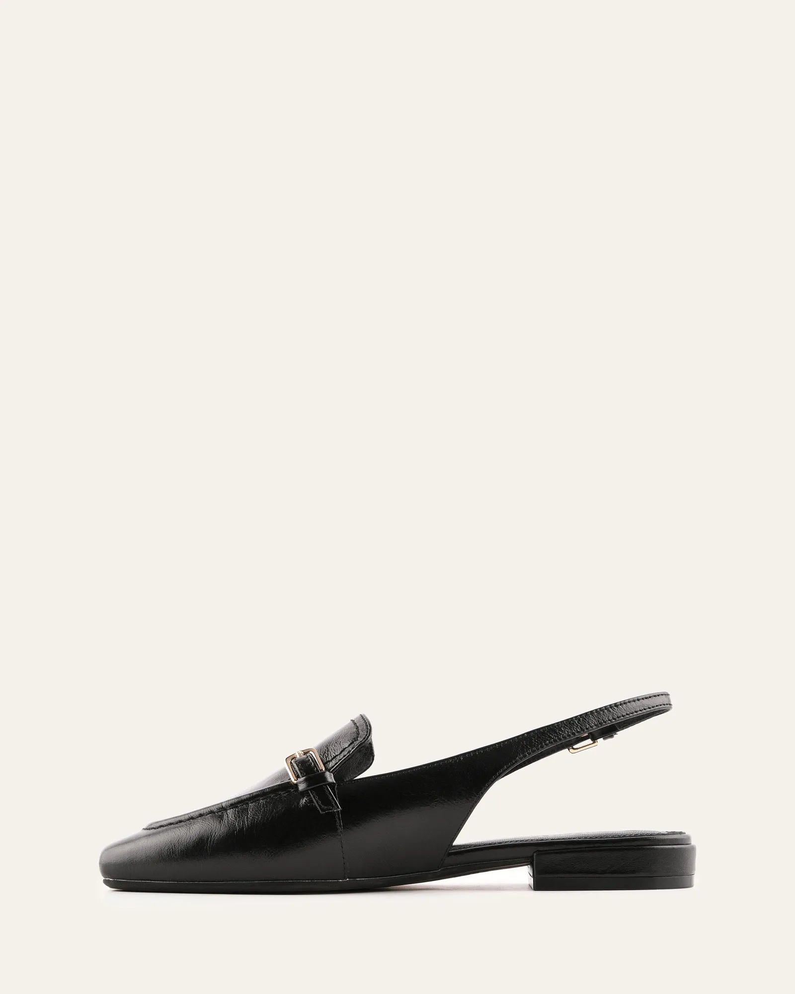 LYON DRESS FLATS BLACK LEATHER sold by Jo Mercer product image thumbnail 5