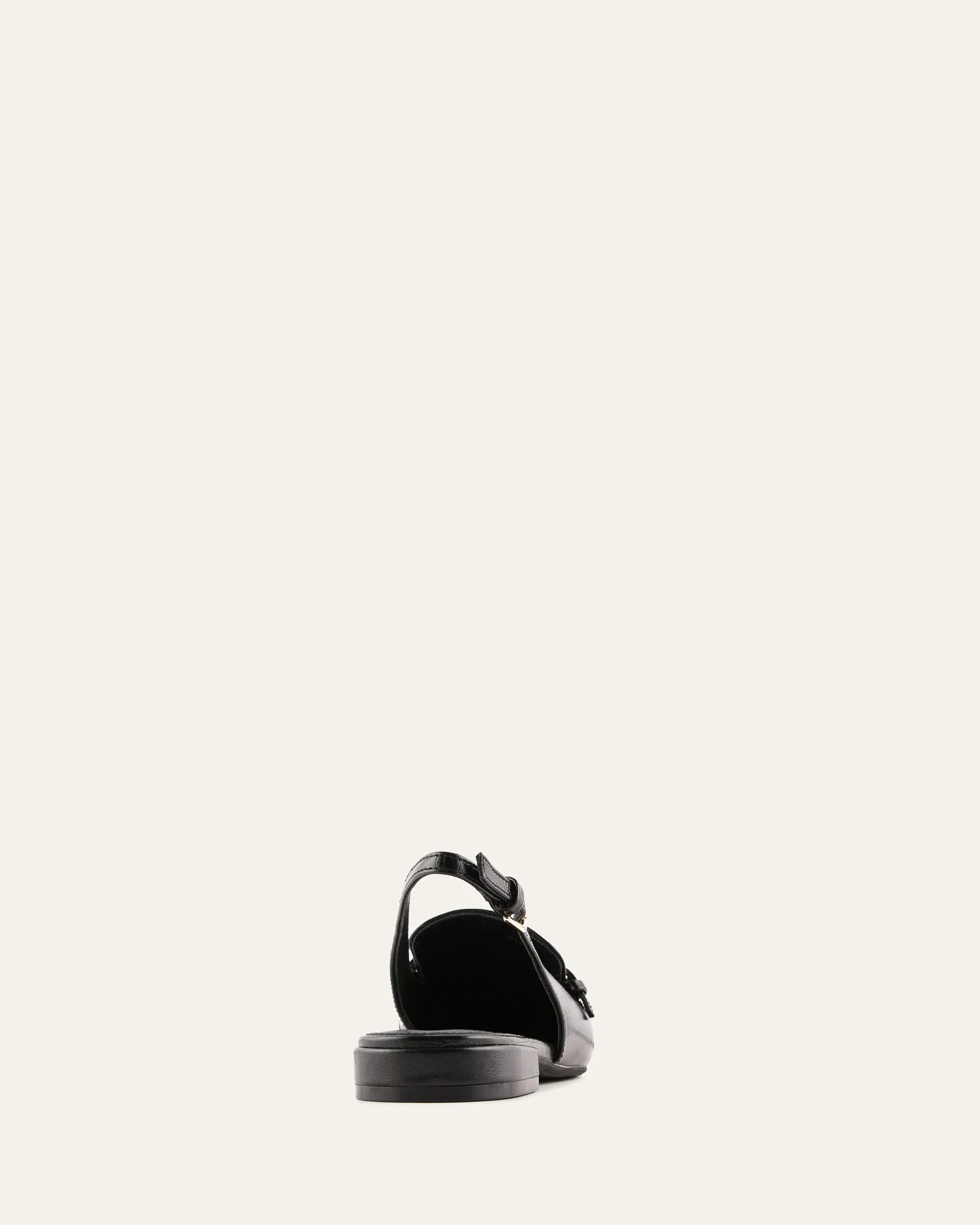 LYON DRESS FLATS BLACK LEATHER sold by Jo Mercer product image thumbnail 4
