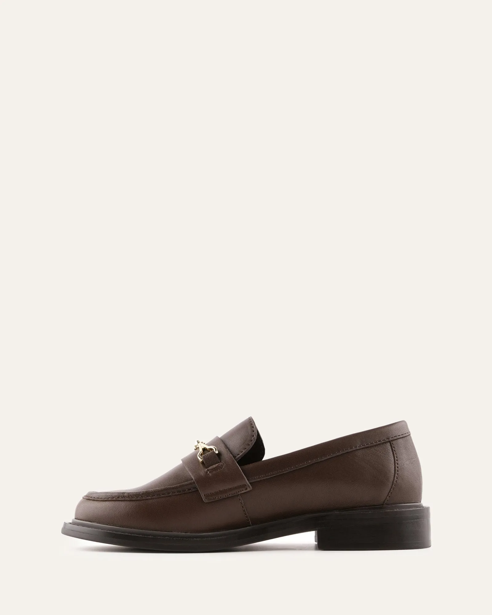 EDGAR LOAFERS CHOCOLATE LEATHER sold by Jo Mercer product image thumbnail 5