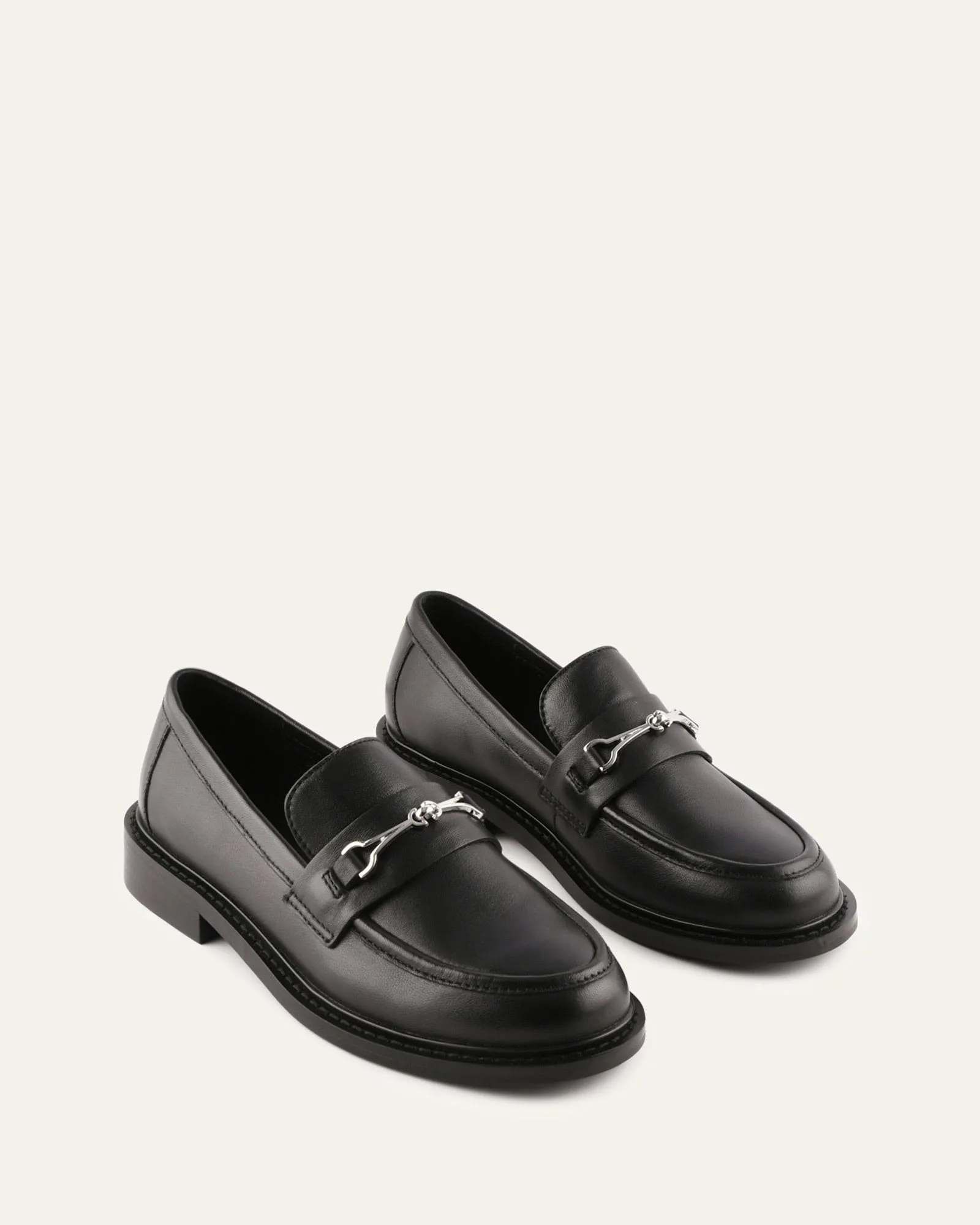 EDGAR LOAFERS BLACK LEATHER sold by Jo Mercer product image thumbnail 2