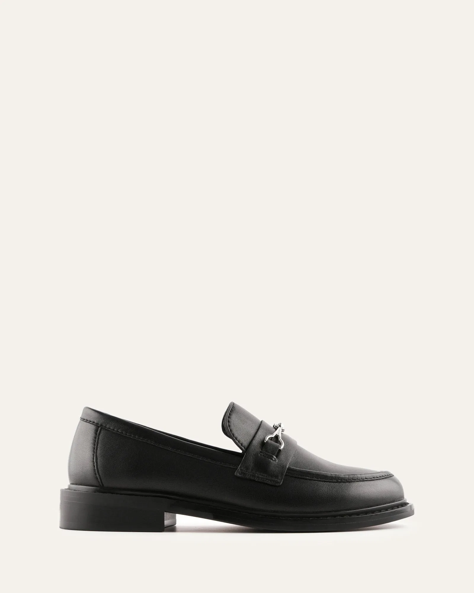 EDGAR LOAFERS BLACK LEATHER sold by Jo Mercer